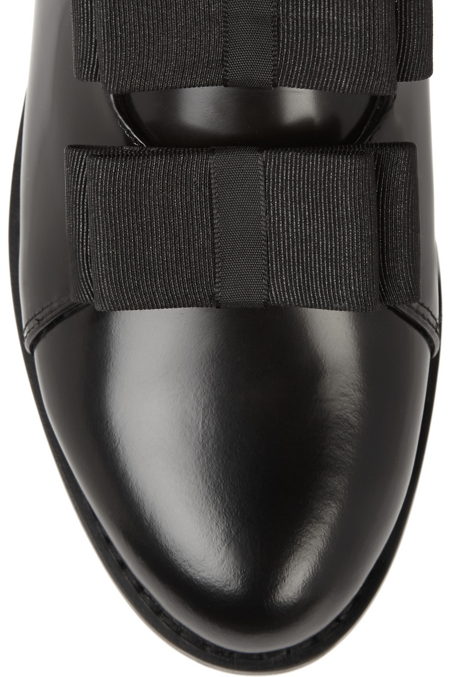 Ftroupe + BowEmbellished GlossedLeather Ankle Boots in Black Lyst