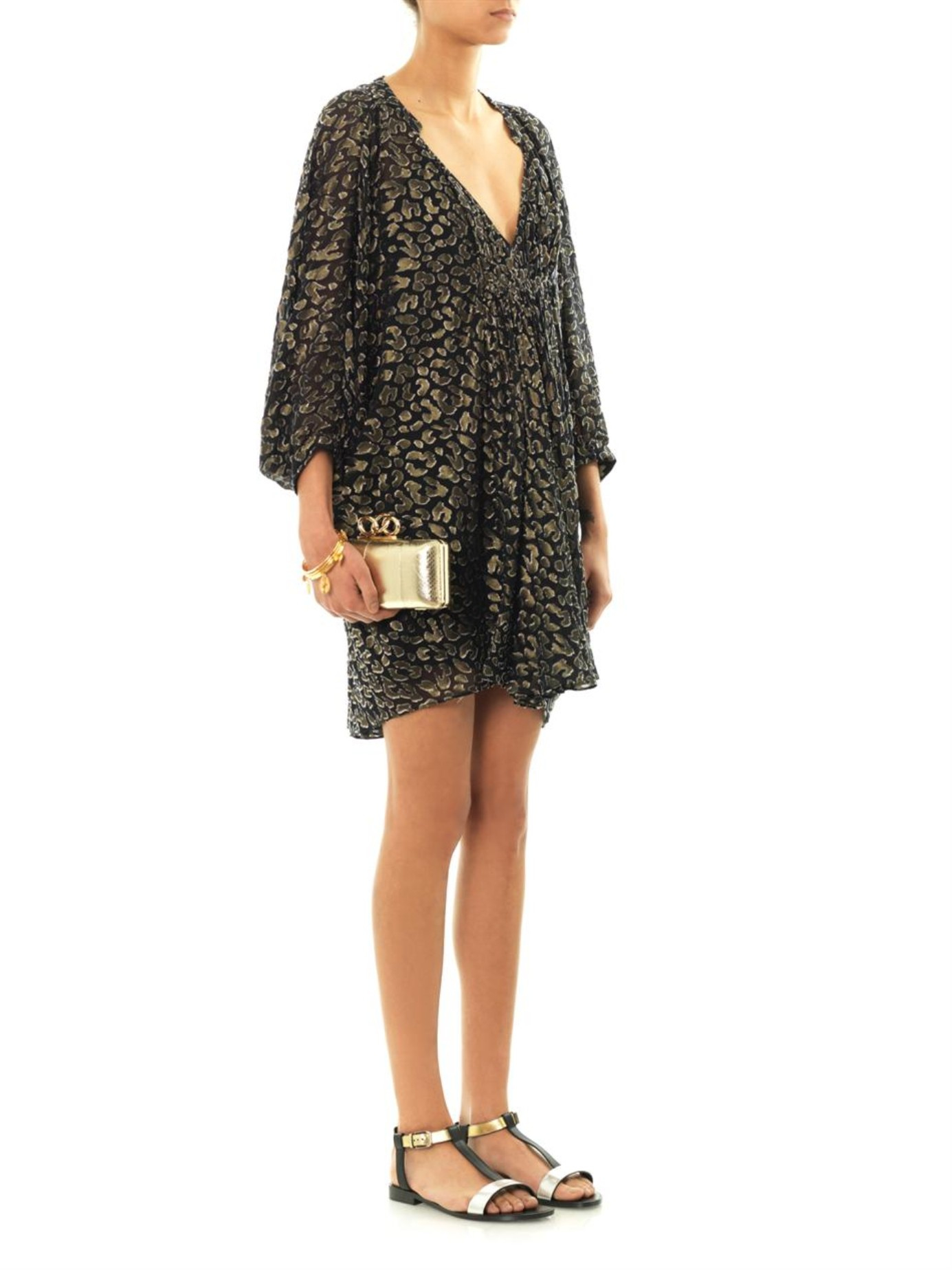 Diane von furstenberg Fleurette Dress in Black | Lyst