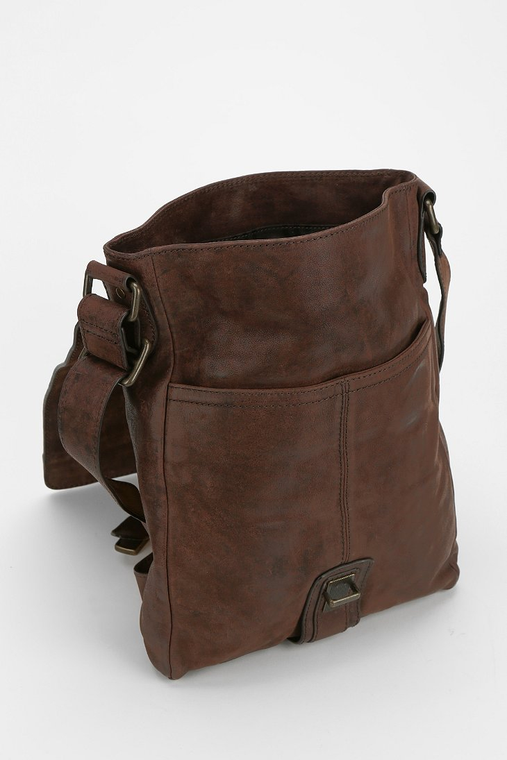 Lyst Frye Logan Small Leather Messenger Bag In Brown Gallery
