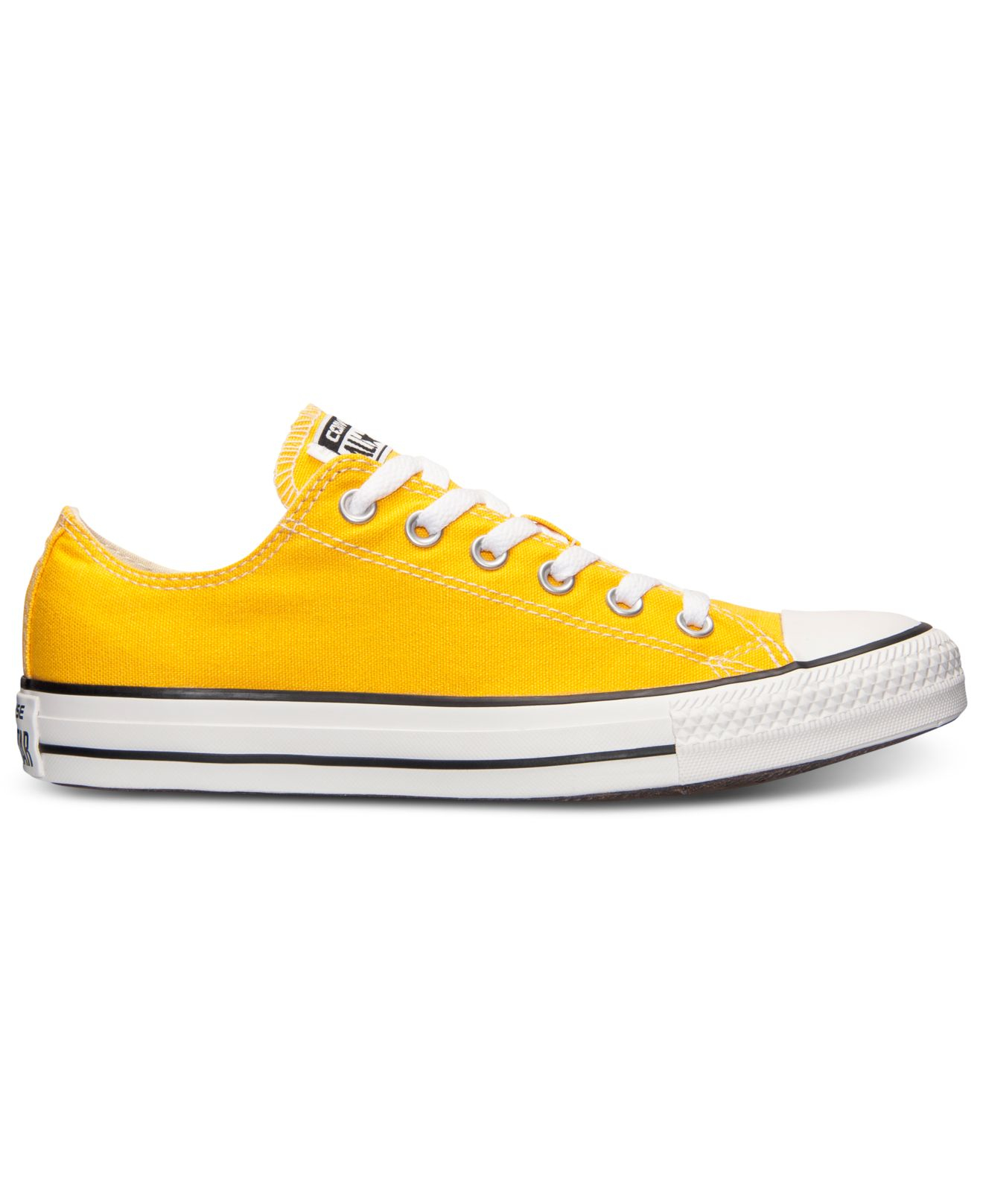 Lyst - Converse Men'S Chuck Taylor Ox Casual Sneakers From Finish Line in Yellow for Men