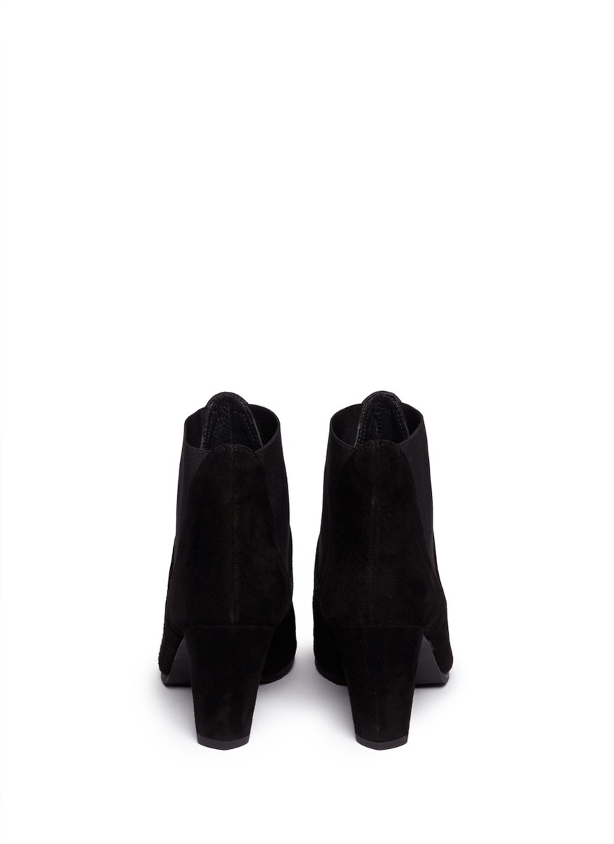 stuart weitzman laine suede chelsea boots