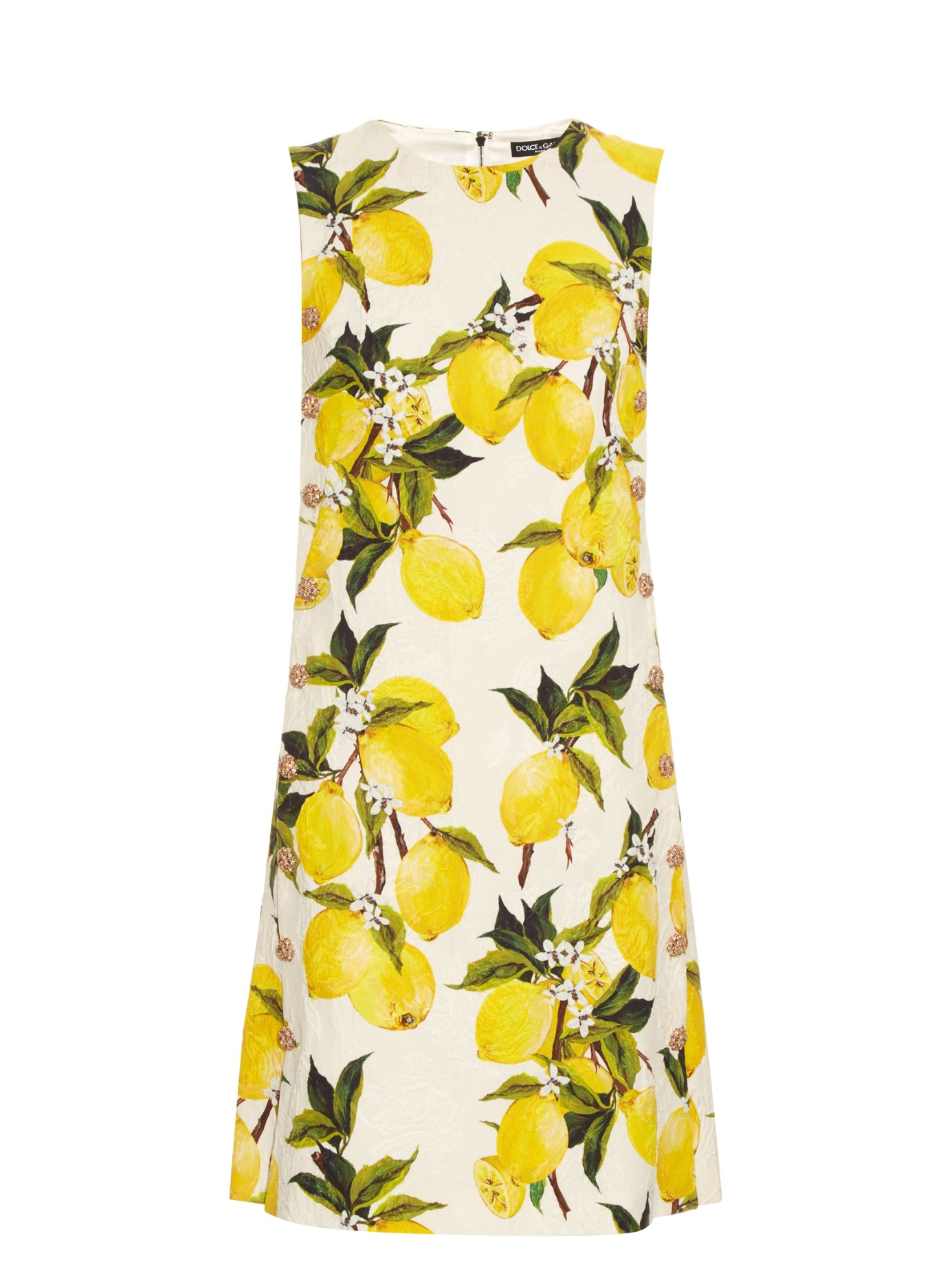 Dolce & Gabbana Lemon-print Floral-brocade Embellished ...