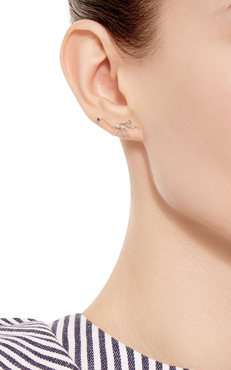 Marc Alary Micro Monkey Earrings In Metallic Lyst Gallery