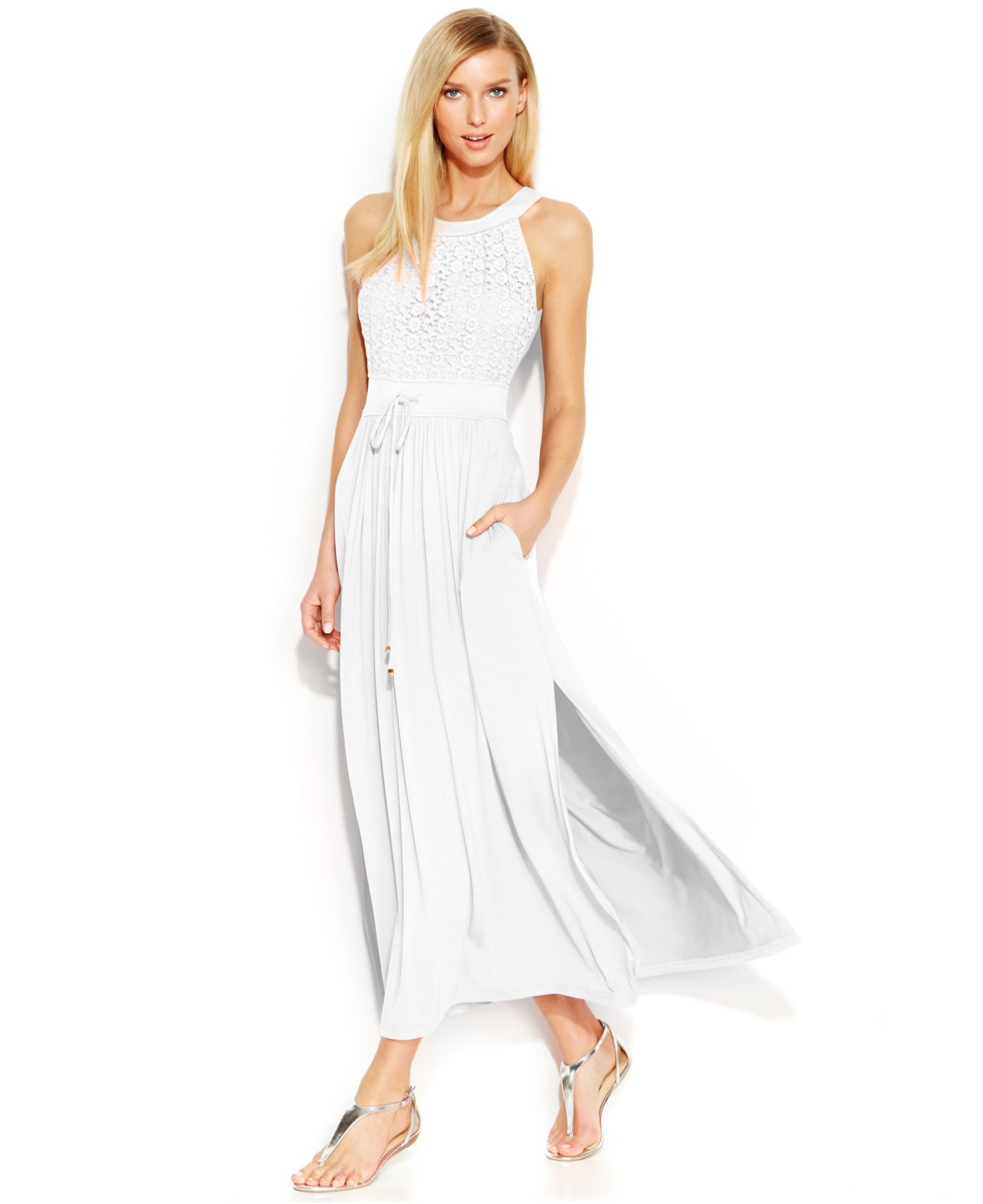 Buy > macy's calvin klein white dress > in stock