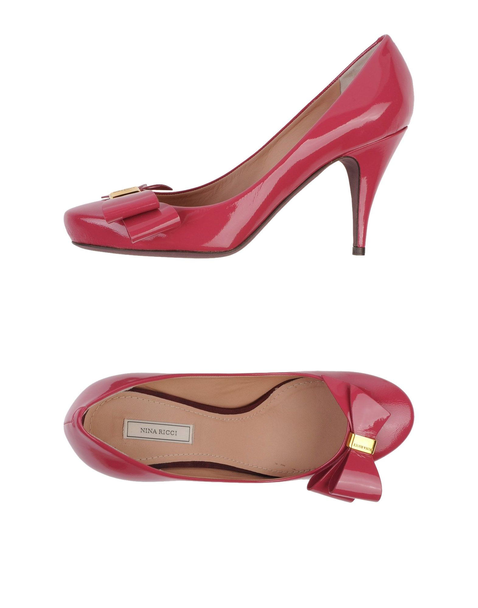 Nina Ricci Bow-Detail High-Heel Court Shoes in Pink (Garnet) | Lyst
