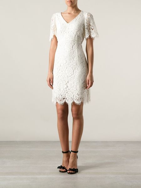 Dolce & Gabbana Lace Bridal Dress in White | Lyst