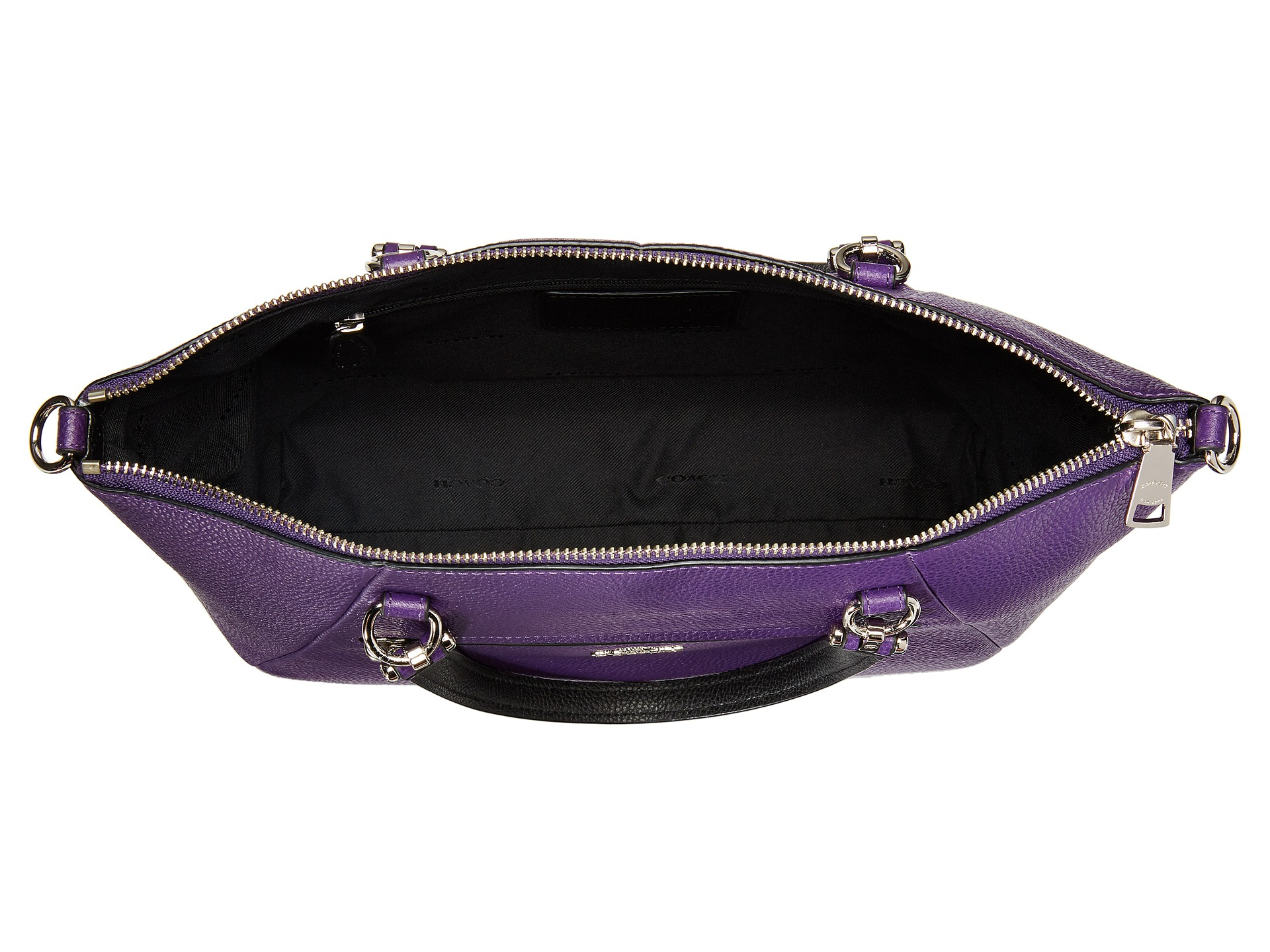 coach purple satchel