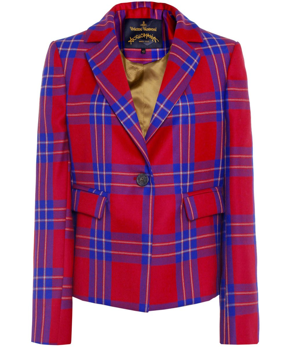 Lyst - Vivienne Westwood Anglomania Tartan Rockabilly Jacket in Red