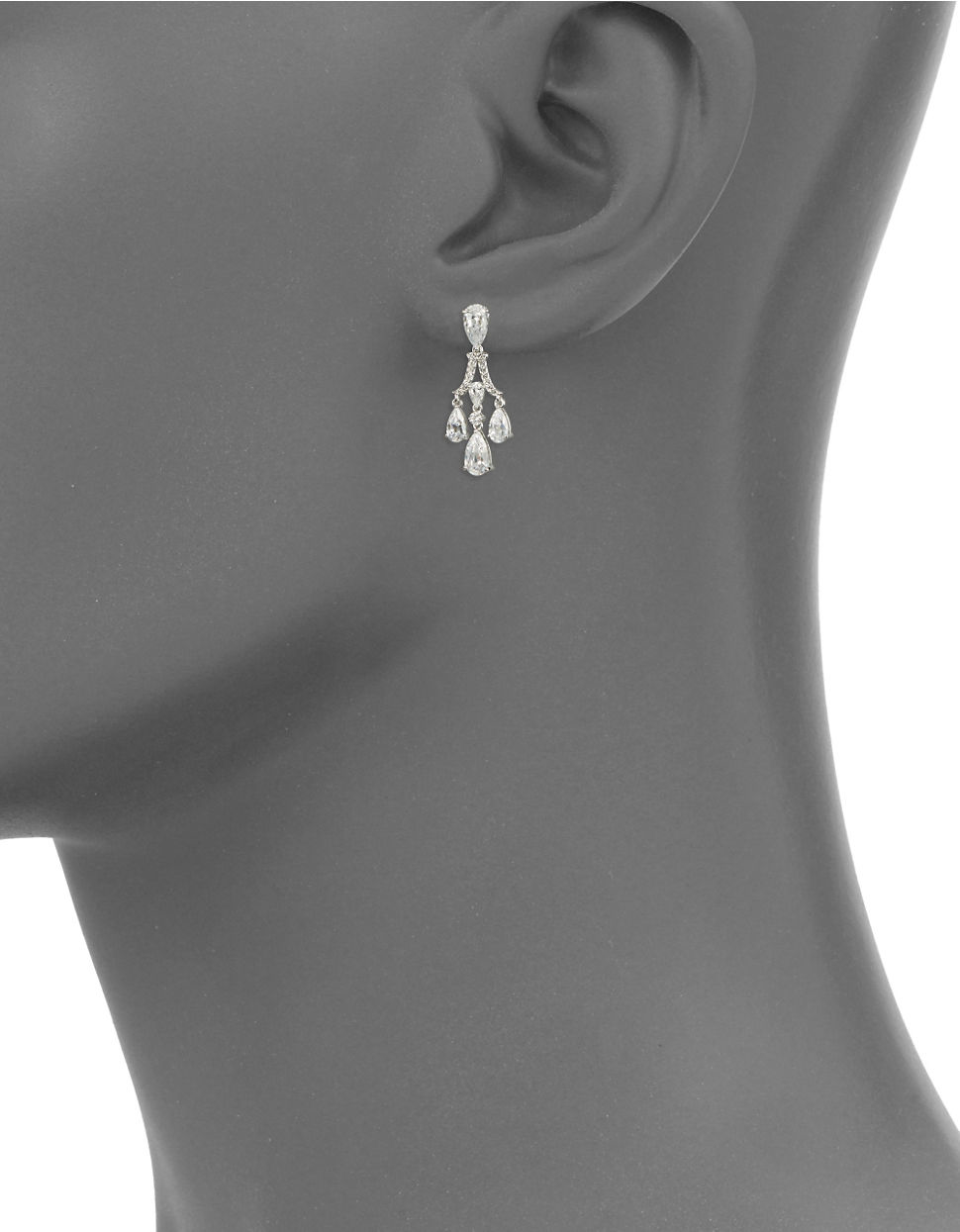 Lyst Nadri Small Chandelier Earrings In Metallic Gallery