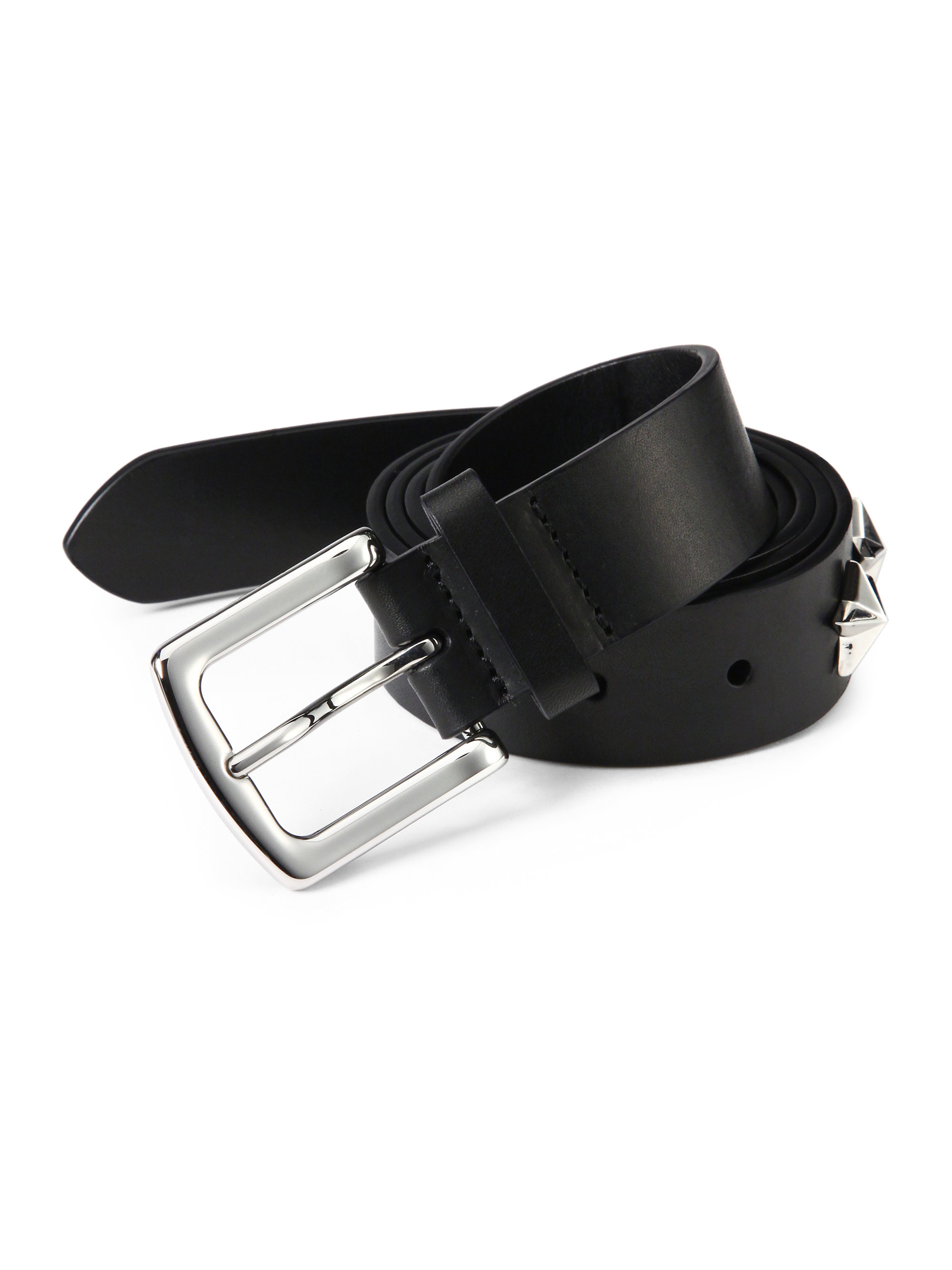 Givenchy Stars Leather Belt in Black for Men | Lyst