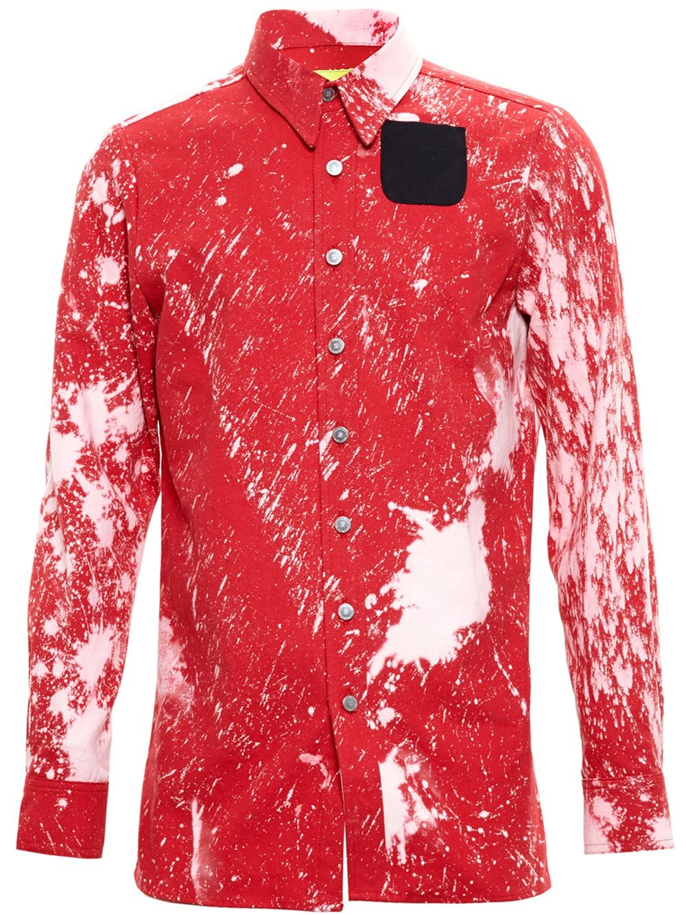 raf simons red shirt