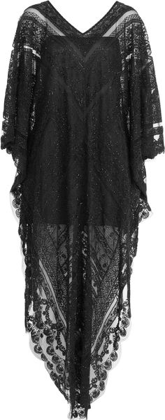 black lace kaftan
