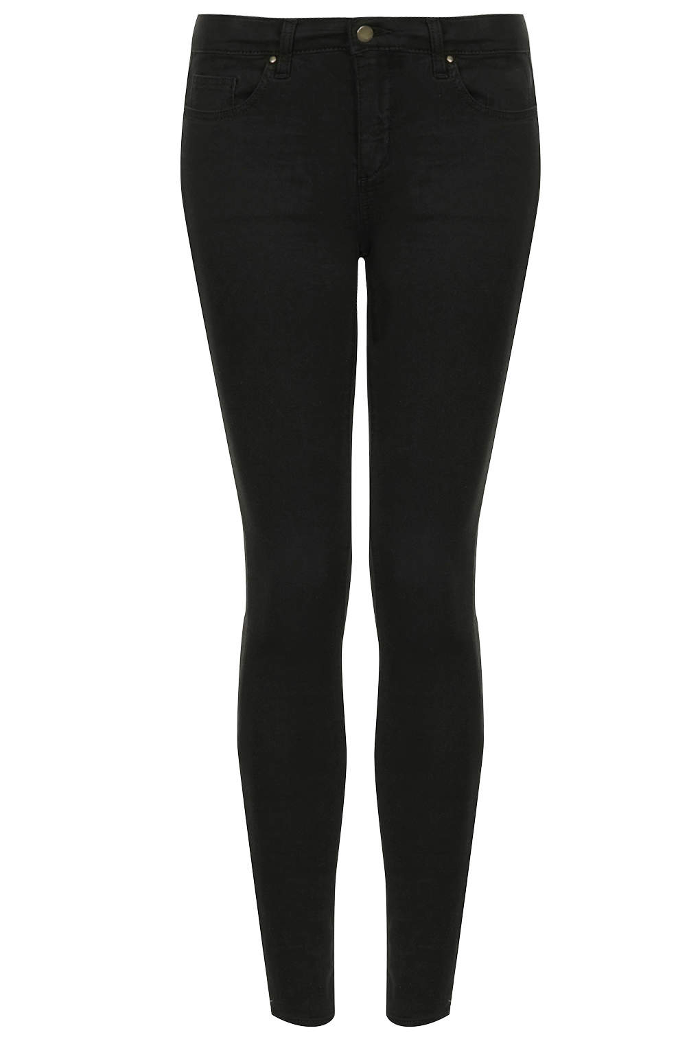 Lyst - Topshop Moto Low Rise Leigh Jeans in Black