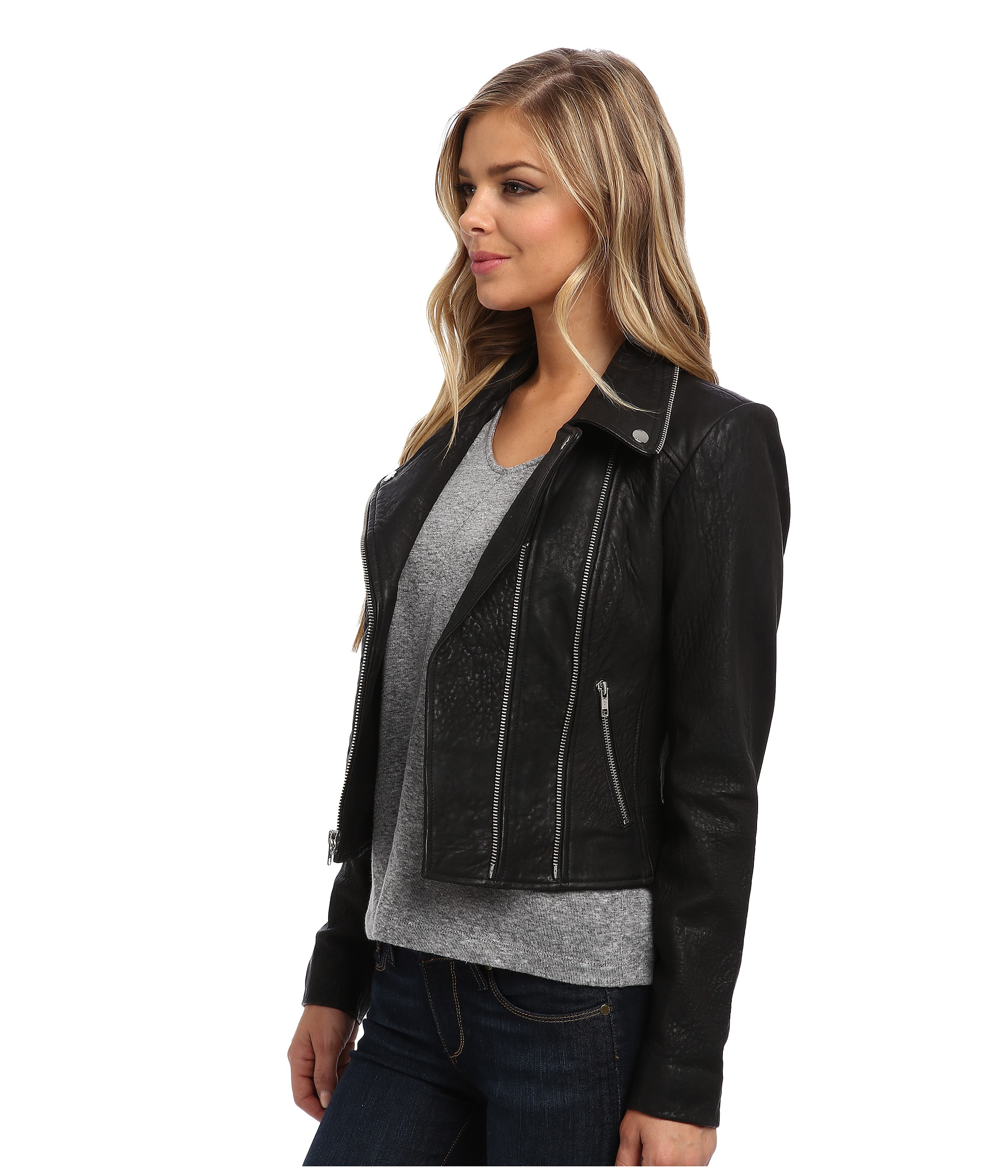 Lyst Obey Savages Leather Jacket In Black Gallery