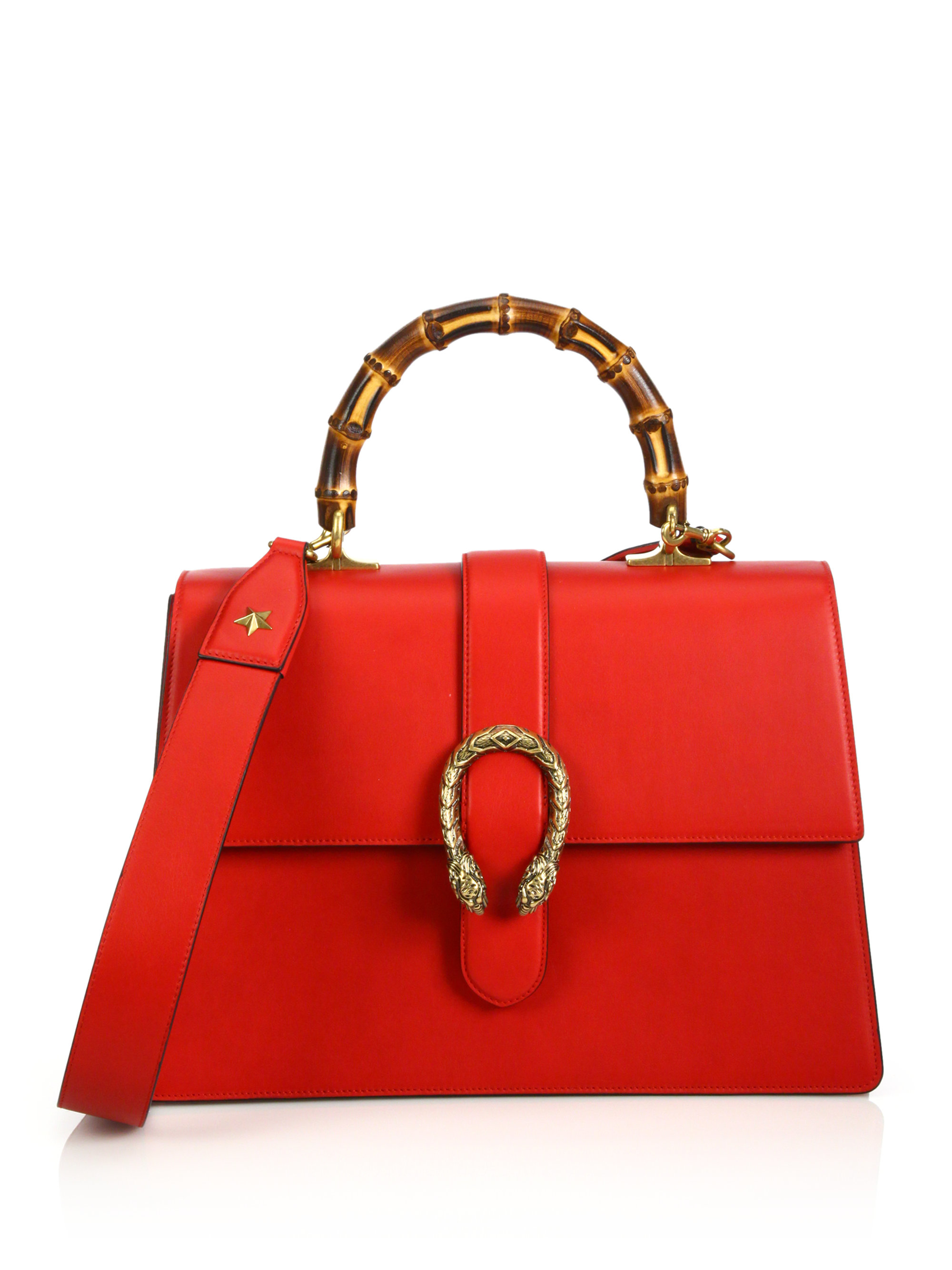 Gucci Dionysus Leather Top-handle Bag in Metallic | Lyst