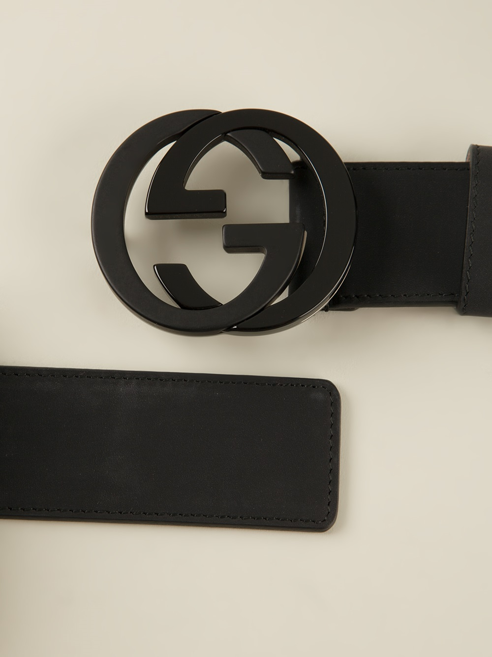 Gucci Logo Buckle Belt in Black for Men Lyst