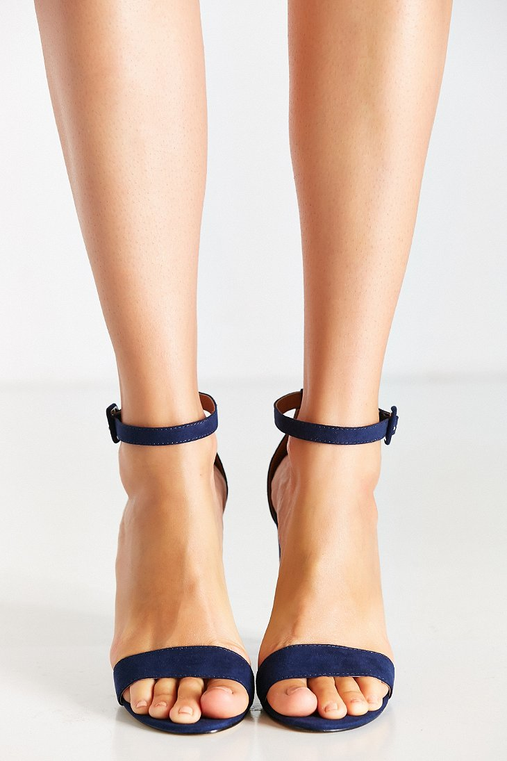 Lyst - Urban Outfitters Thin Ankle Strap Heel in Blue
