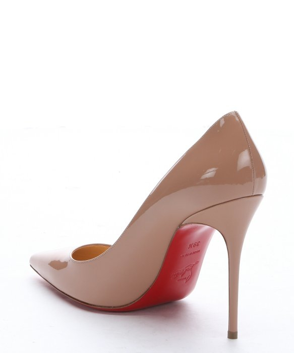 christian louboutin Decollete 554 Nude Patent Leather | The Little ...  