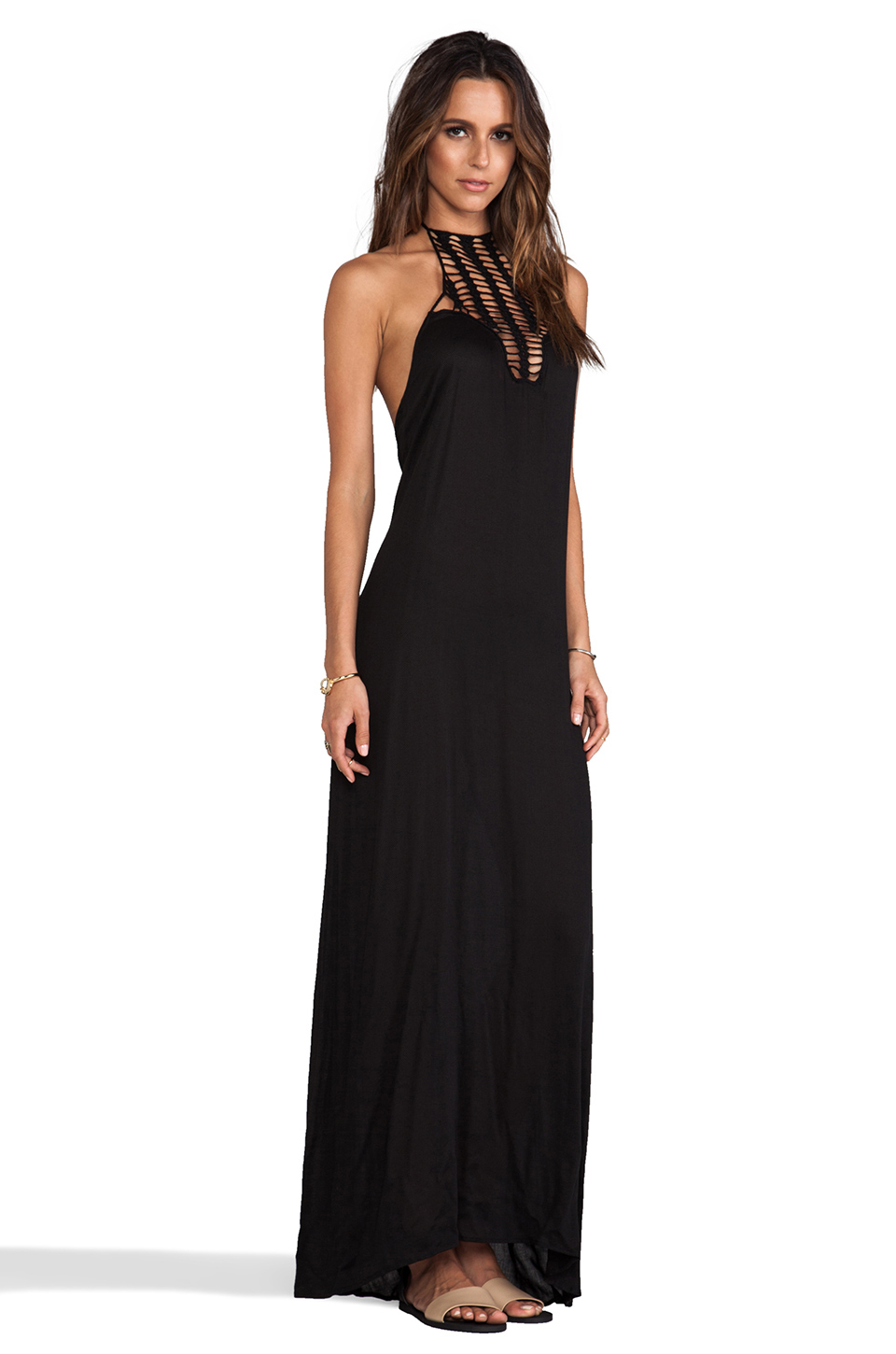 Lyst - Acacia Swimwear Positano Crochet Maxi Dress in Black