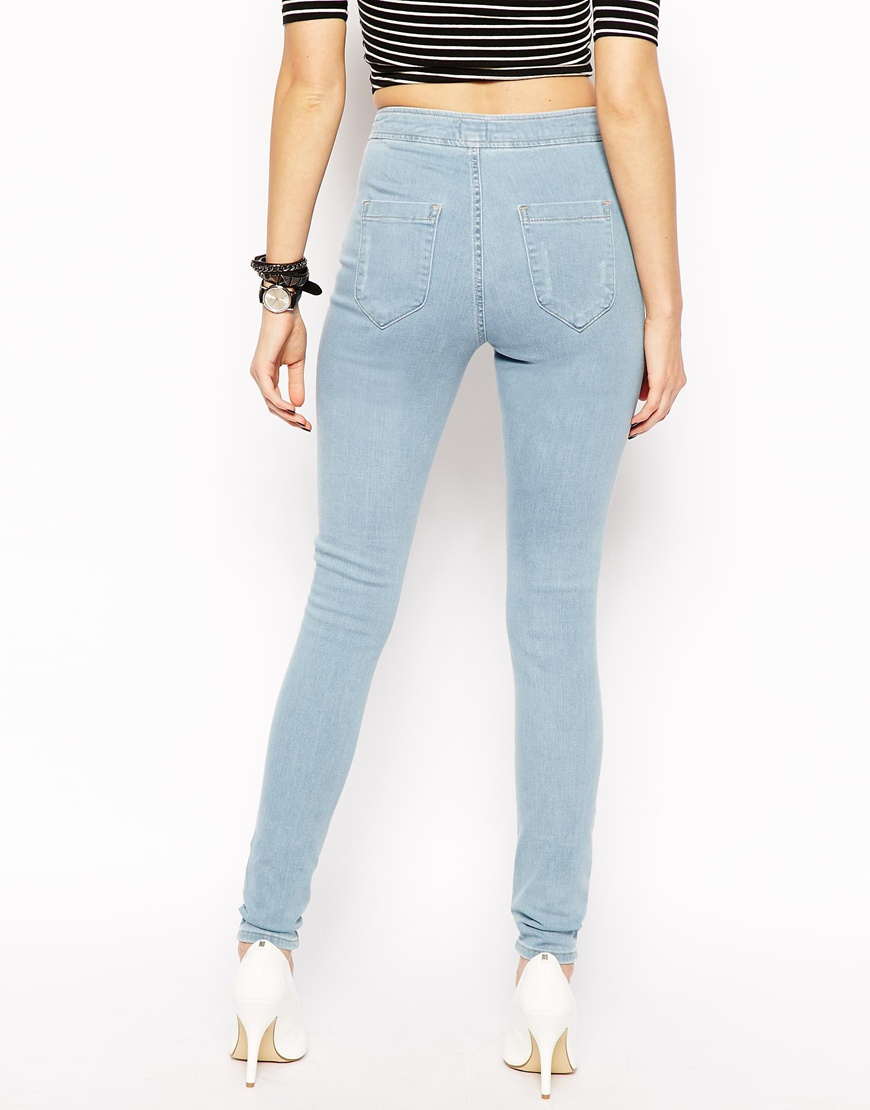 light denim jeggings