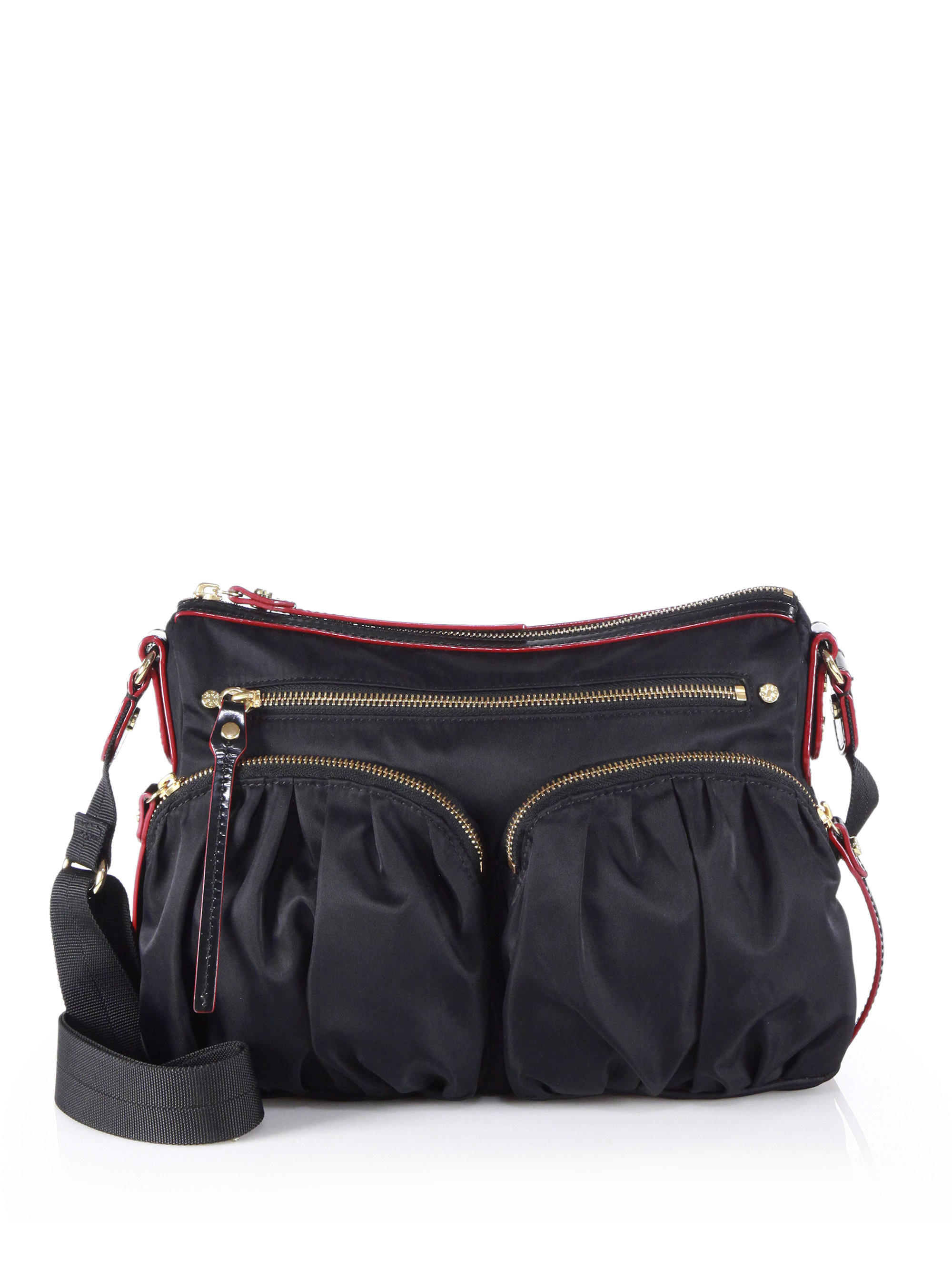 Mz wallace Paige Nylon Crossbody Bag in Black Lyst