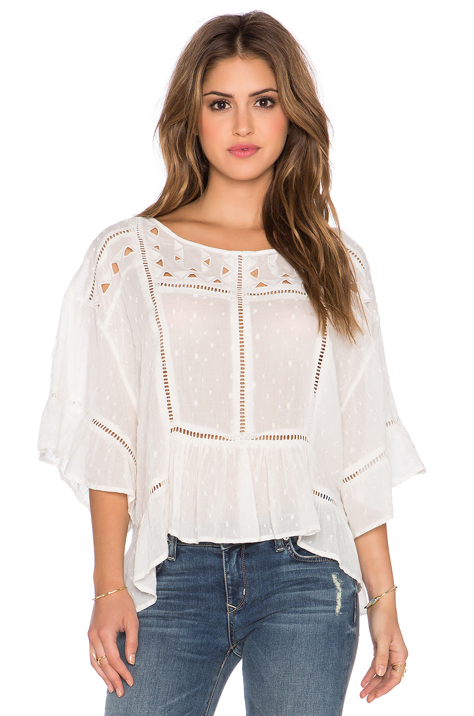 Free people Beautiful Dream Top in White | Lyst