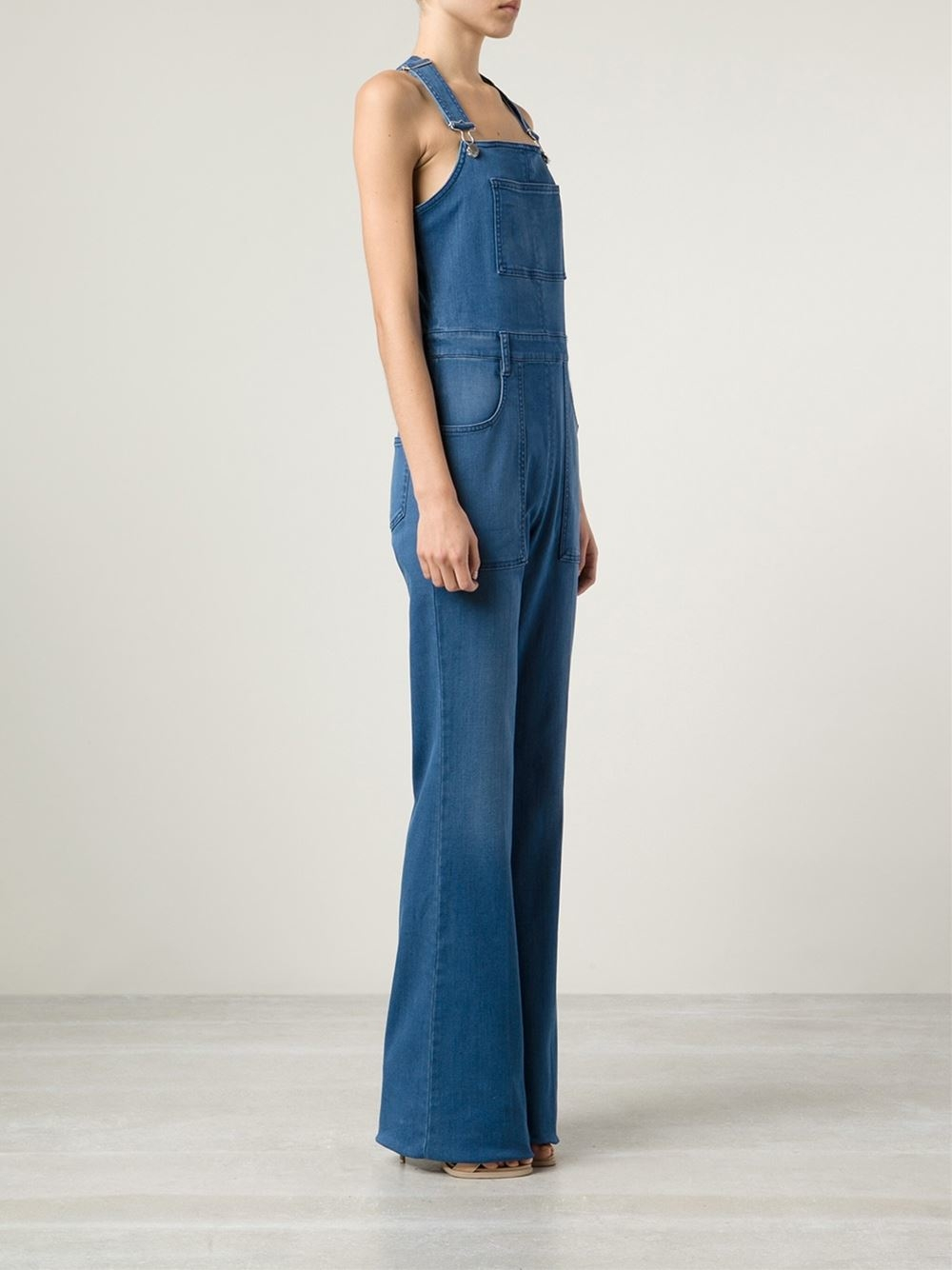 stella mccartney denim jumpsuit