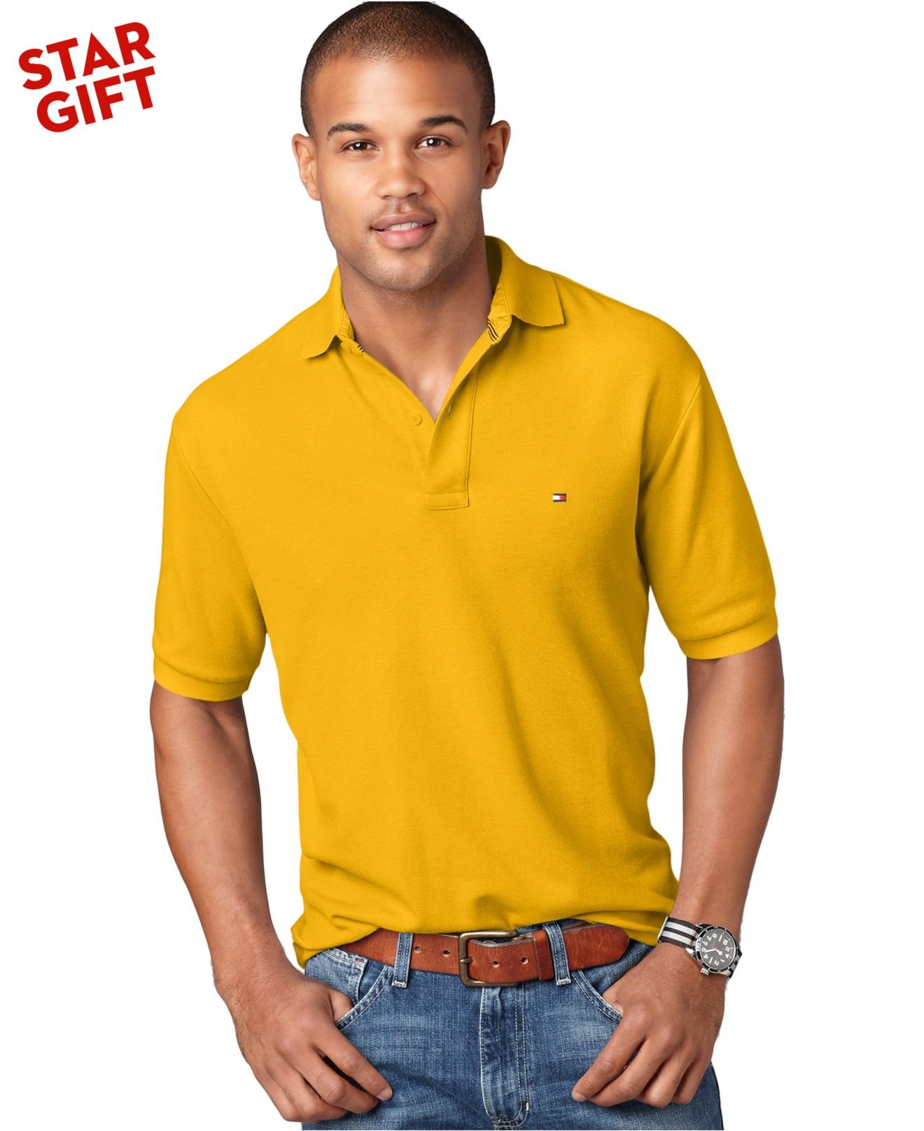 tommy jeans yellow t shirt