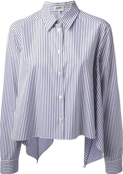 Jean Paul Gaultier Striped Shirt in Blue (white) | Lyst