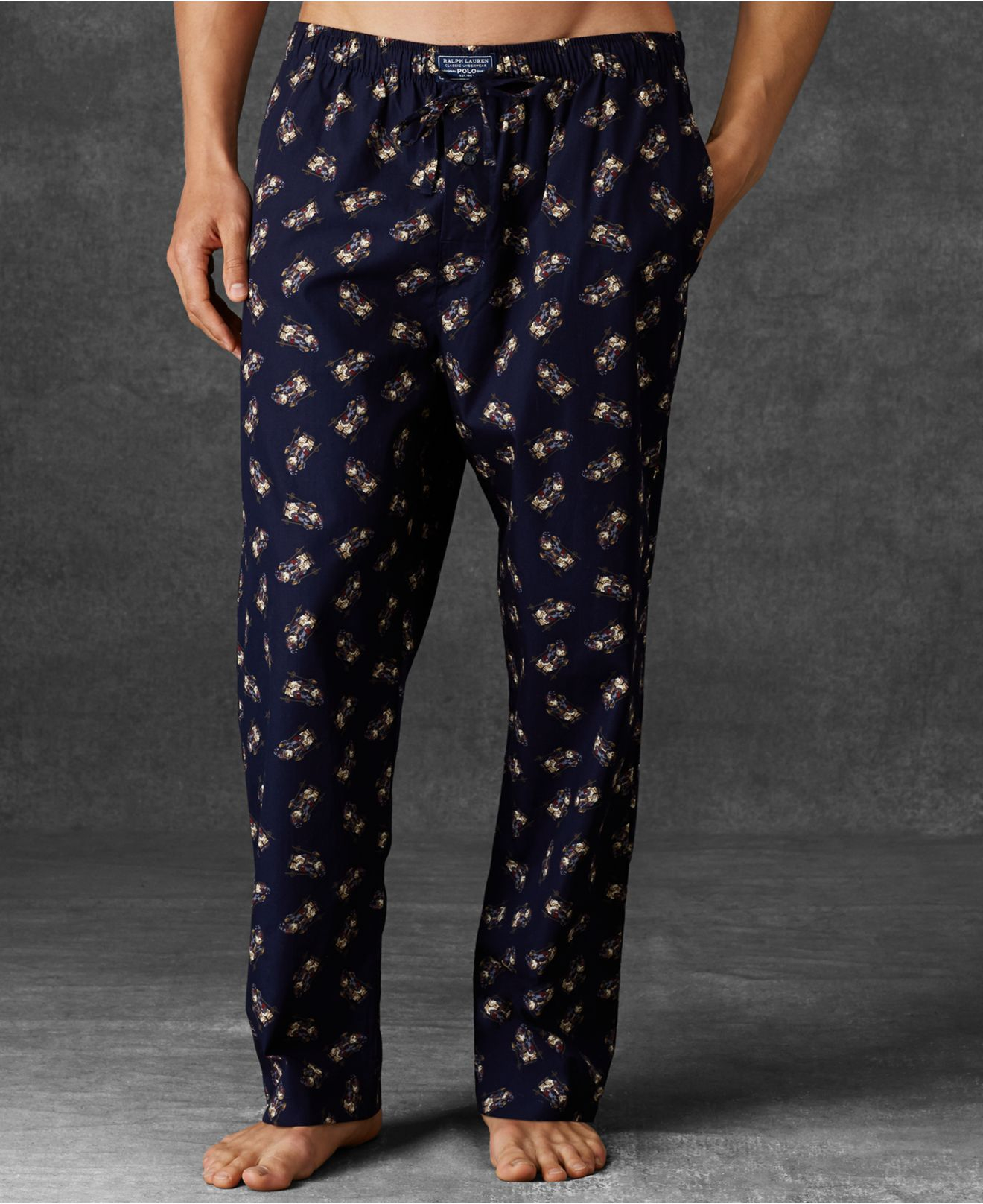 Lyst - Polo ralph lauren Men'S Novelty Print Woven Pajama Pants in Blue ...