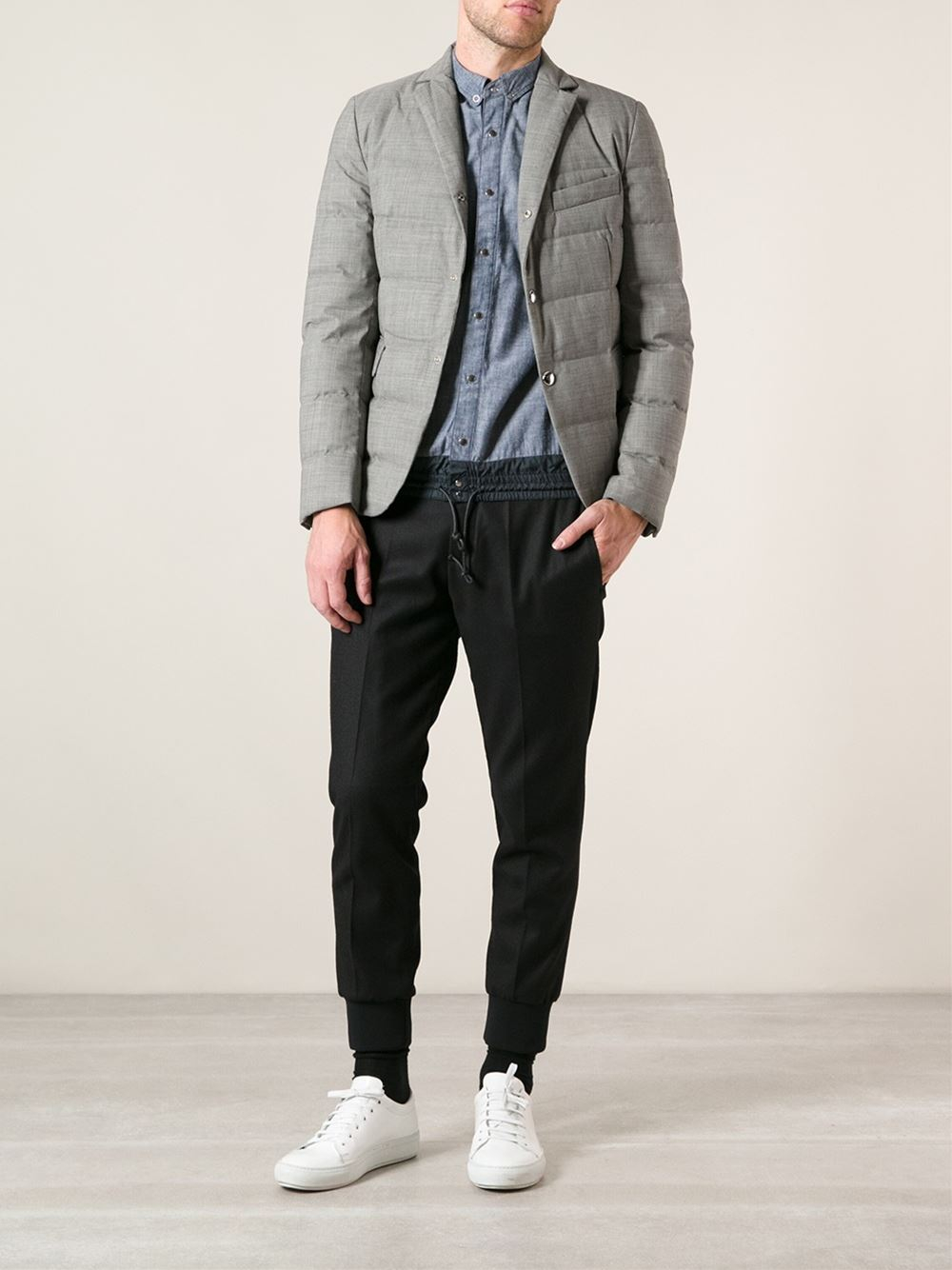 moncler gamme bleu padded blazer moncler gamme bleu padded blazer