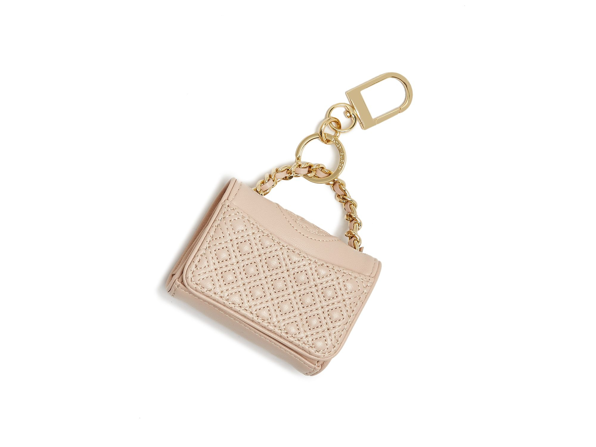 Lyst Tory Burch Key Fob Fleming in Brown
