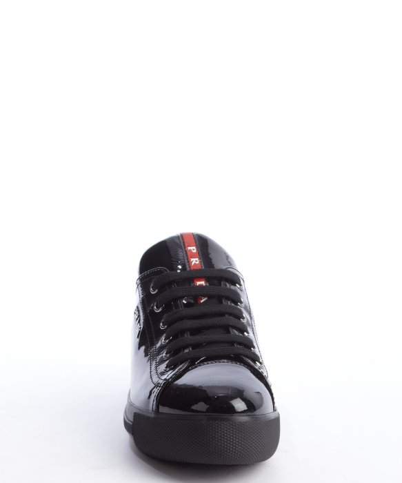 prada leather low top sneaker