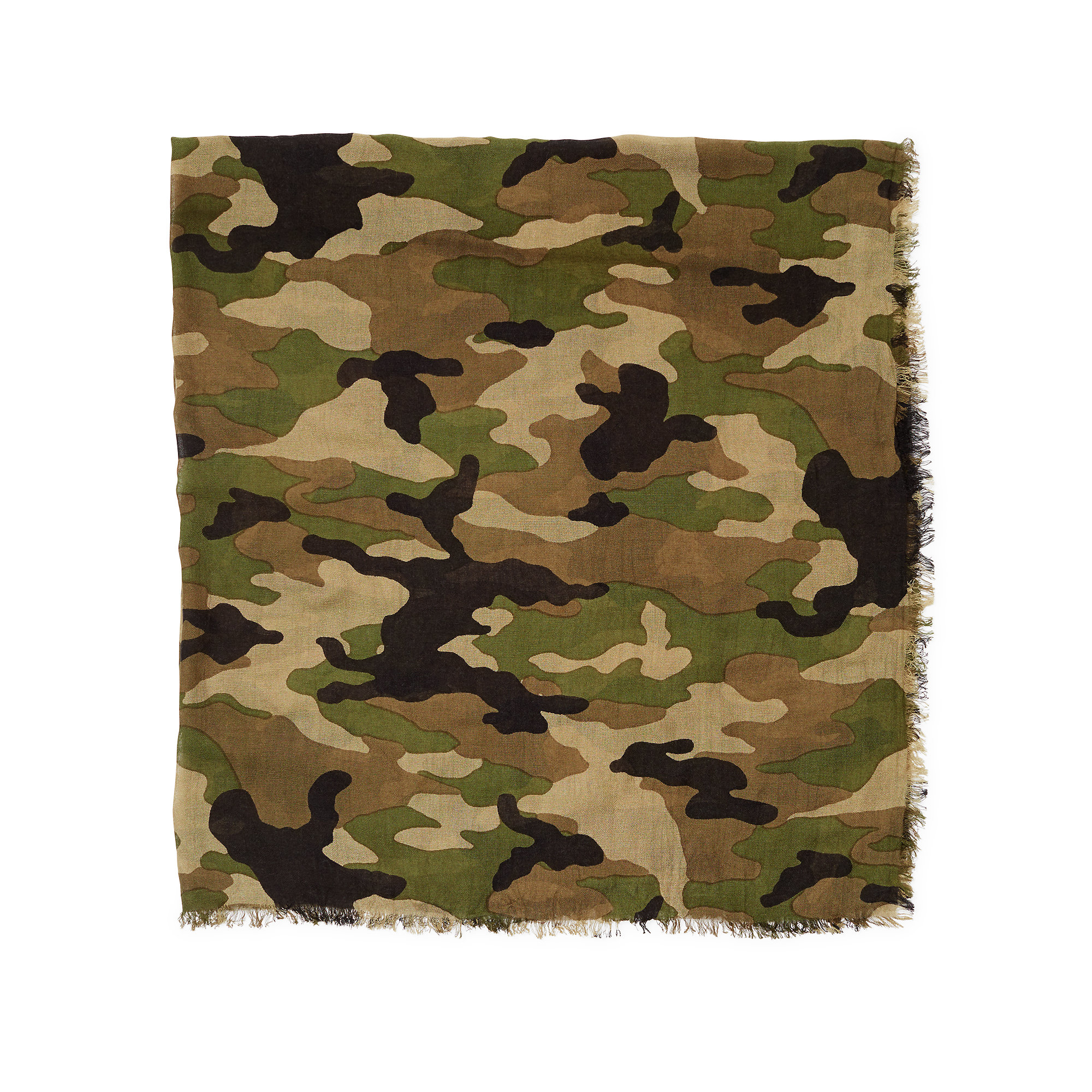 Lyst - Polo Ralph Lauren Gauzy Camouflage Scarf in Green