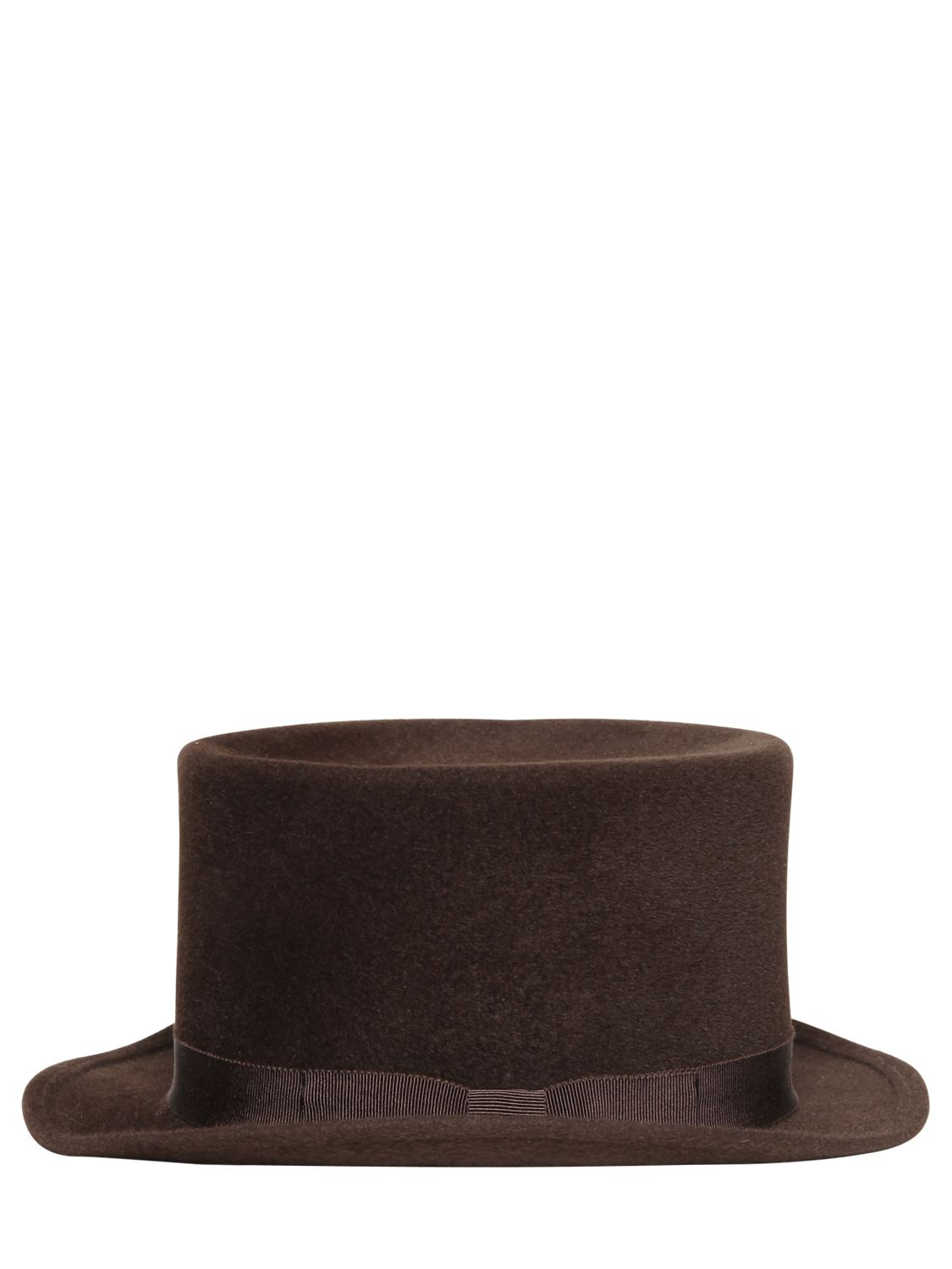 john varvatos brown wool blend felt top hat product 3 244091231 normal