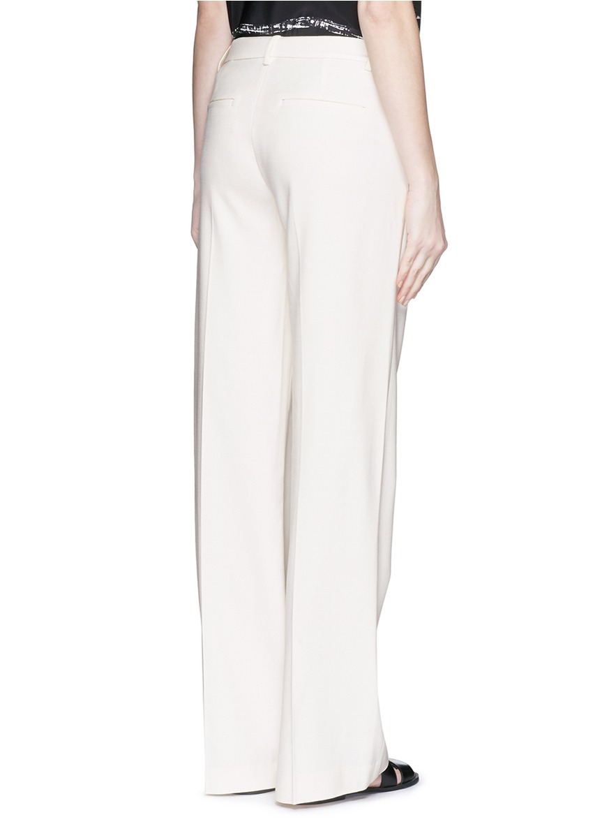 white wool pants ladies