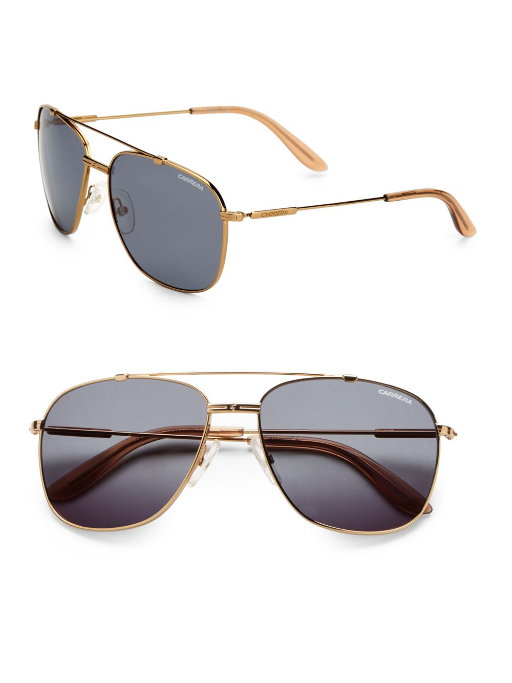 Carrera Metal Aviator Sunglasses in Brown for Men (bronze) | Lyst