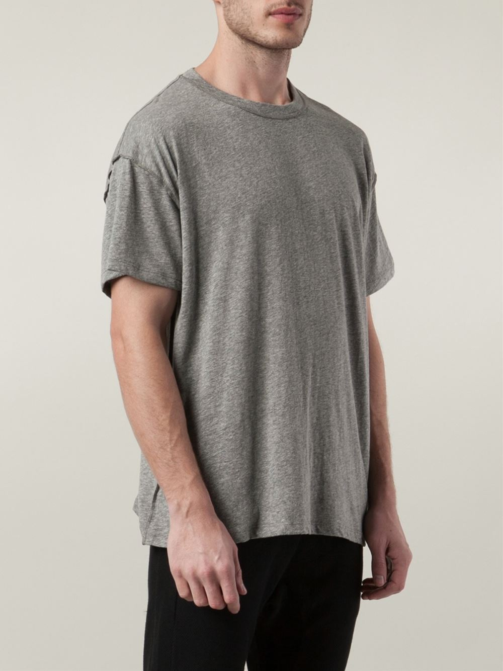 Lyst - Fear Of God Crew Neck T-Shirt in Gray for Men