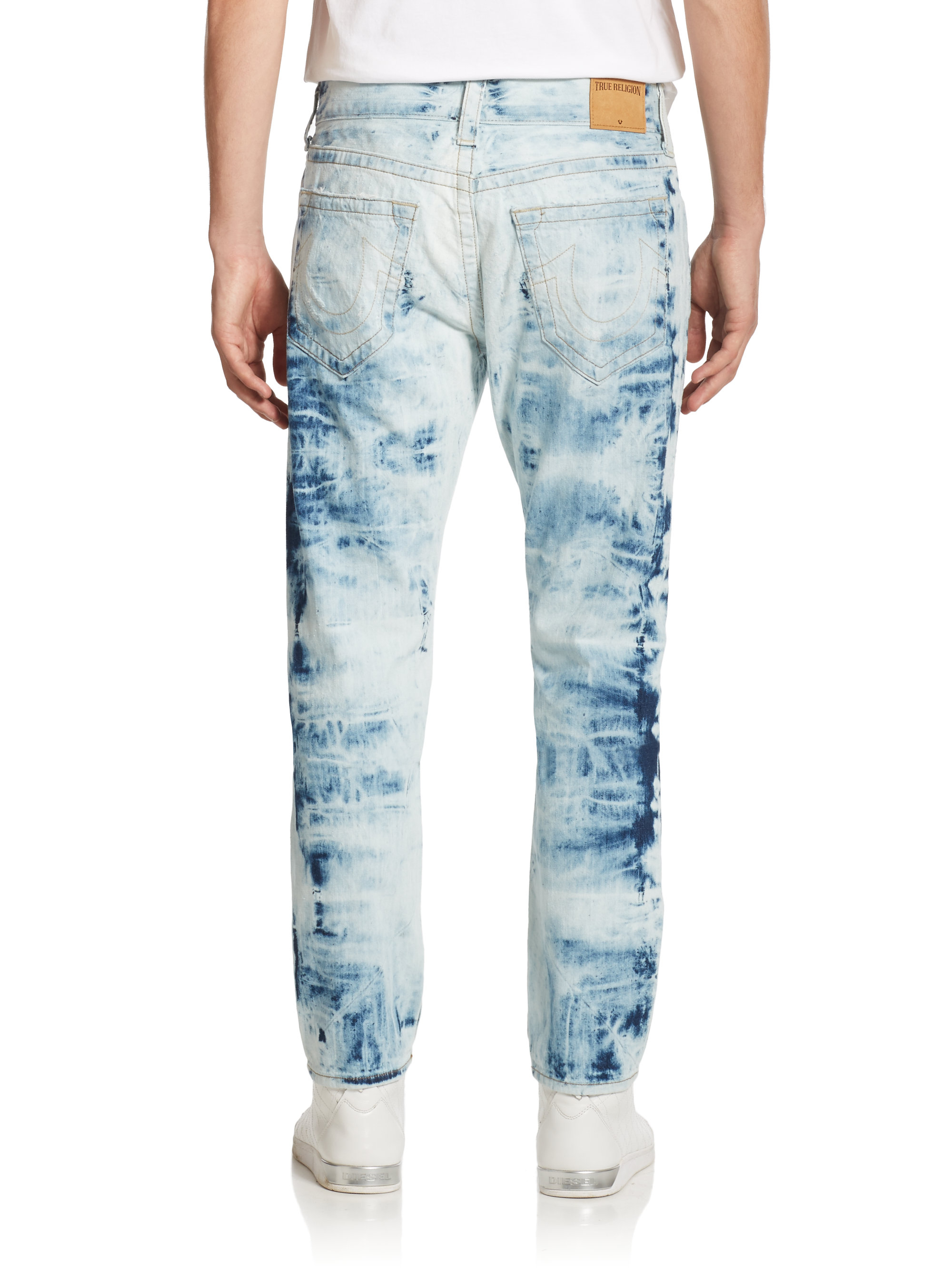 Lyst - True Religion Dean Tapered Tie-dye Jeans in Blue for Men