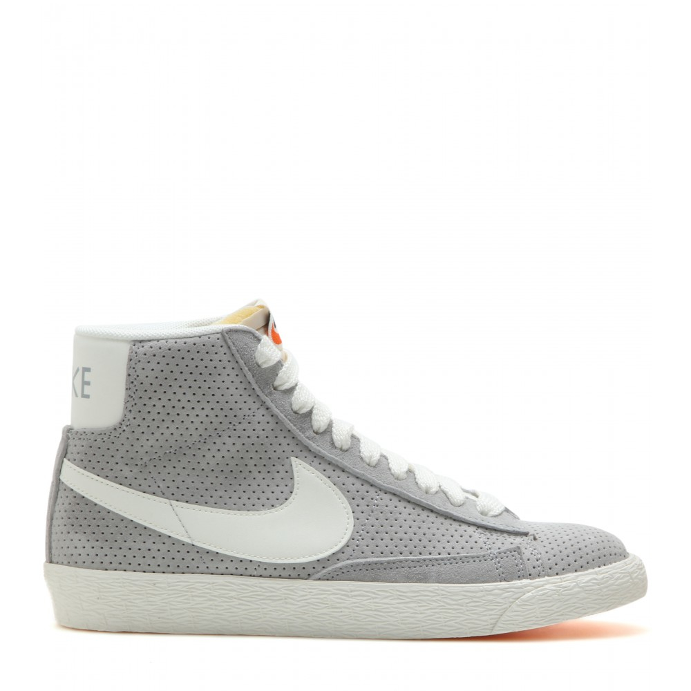 grey suede nike high tops