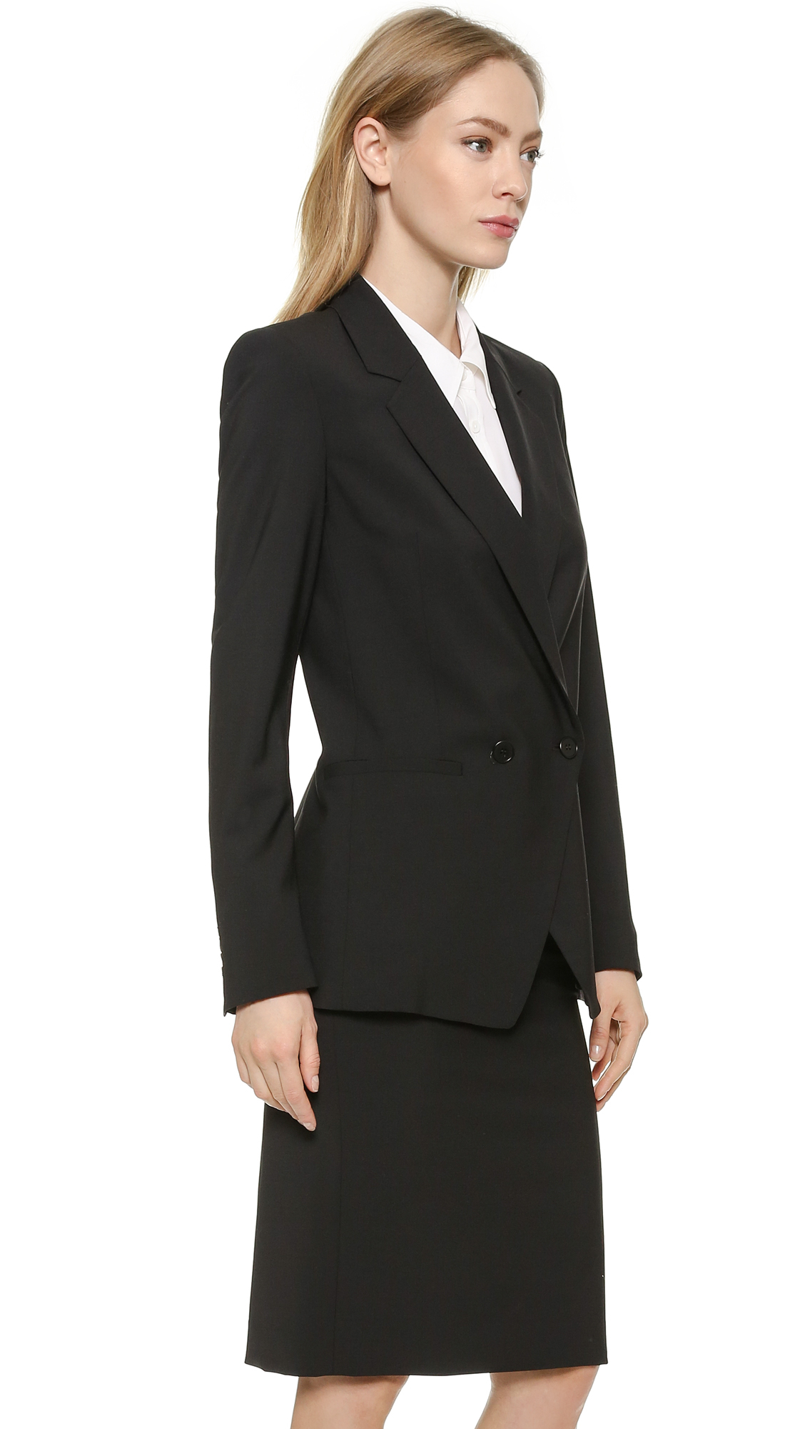 lyst theory edition 2 elkaey w blazer in black lyst theory edition 2 elkaey w blazer in black