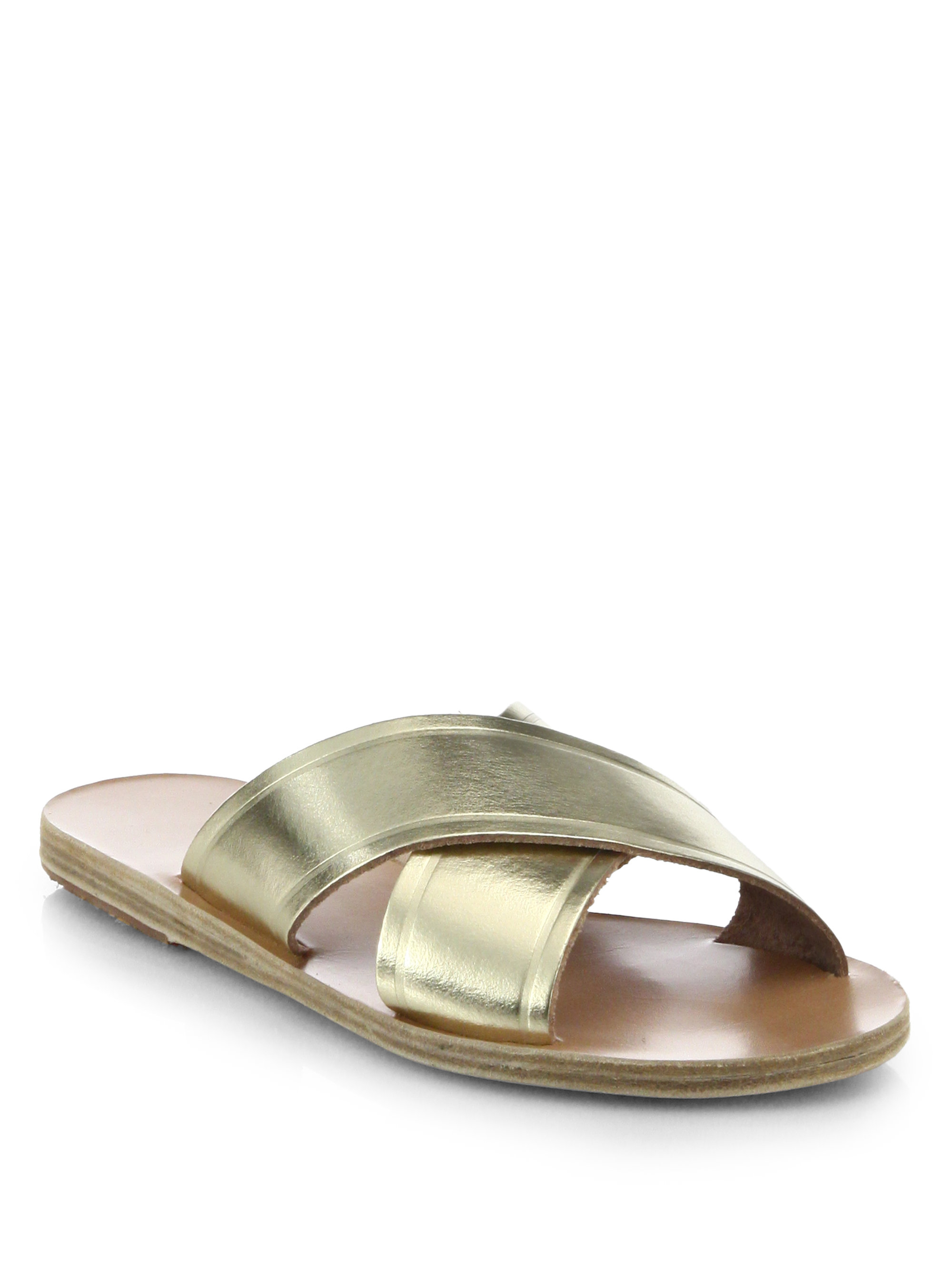 Gucci Gold Glitter Crossover Platform Sandals Regular (M, B) Listed By JaclynsCloset - Tradesy