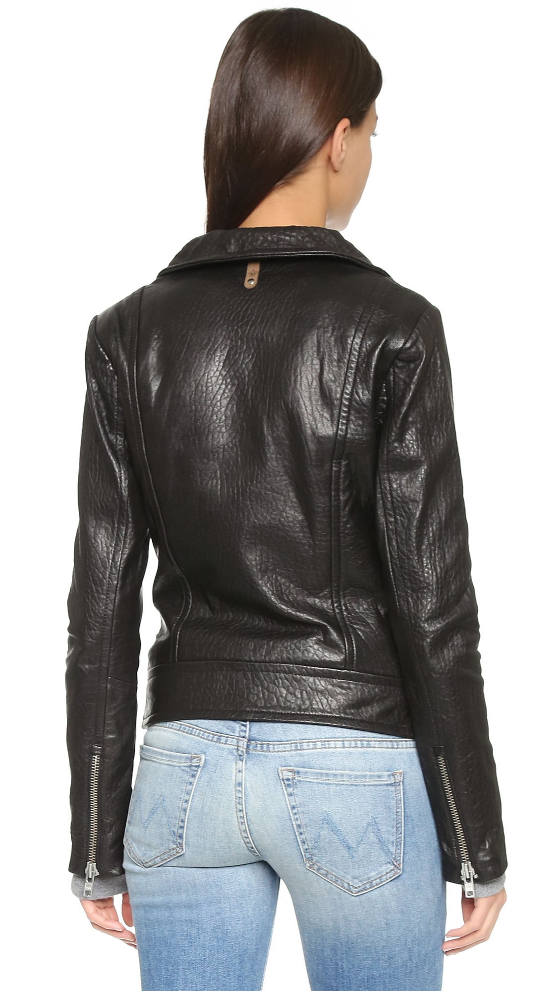 Mackage Lisa Leather Jacket in Black - Lyst