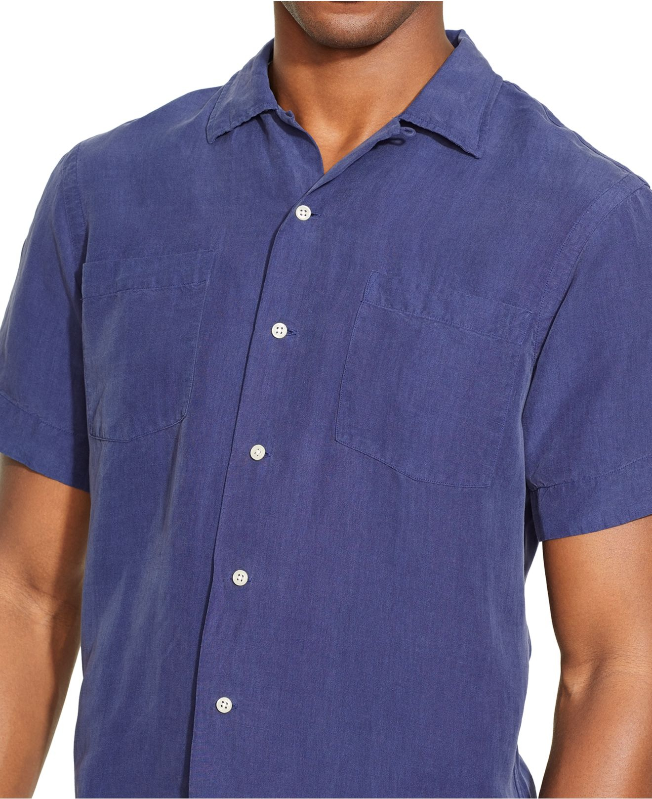 blue linen shirts