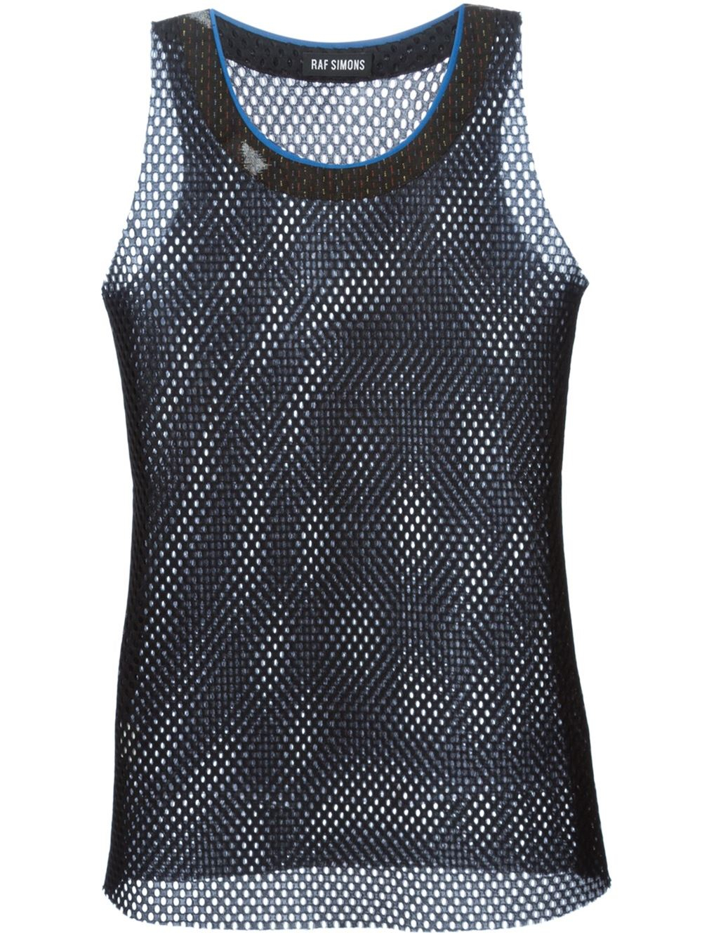 Raf simons Mesh Tank Top in Black for Men | Lyst