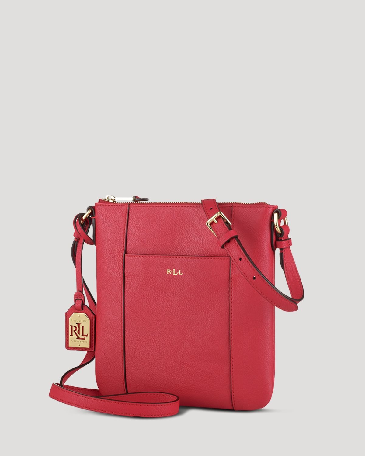 ralph lauren double zip crossbody