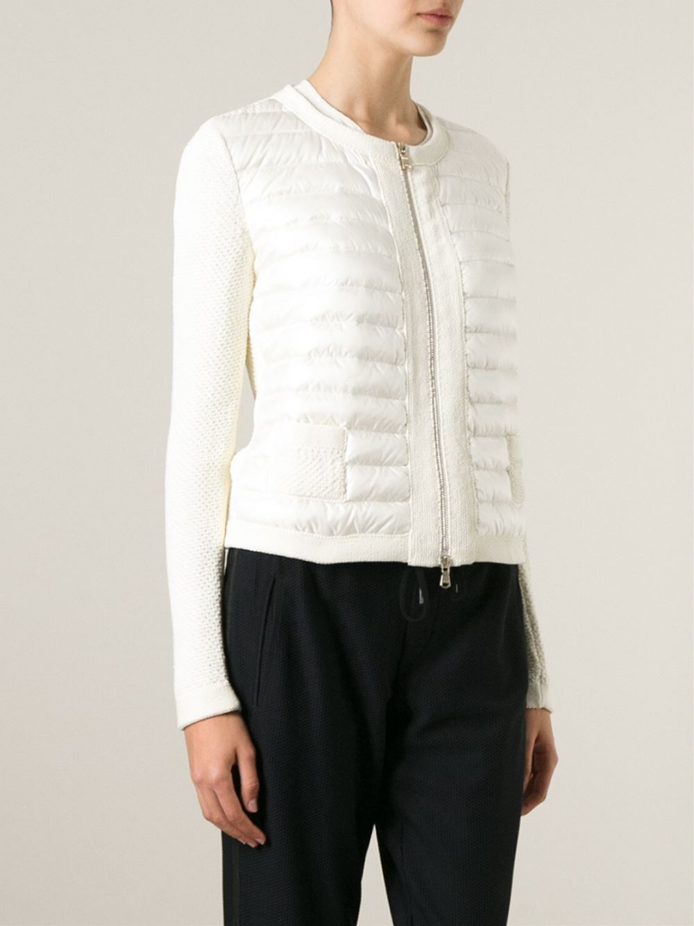 moncler white sweater moncler white sweater