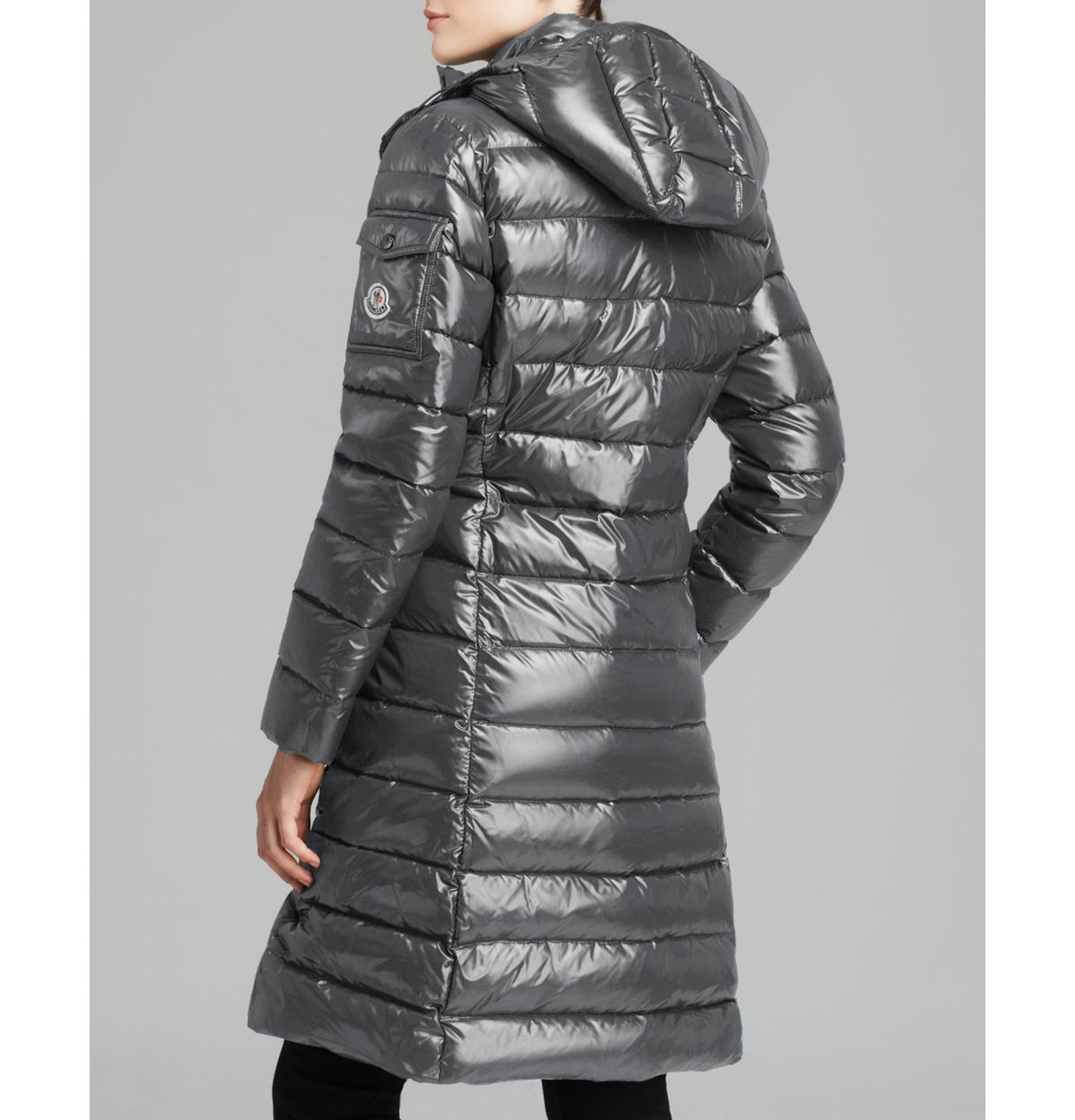 moncler black moka down jacket