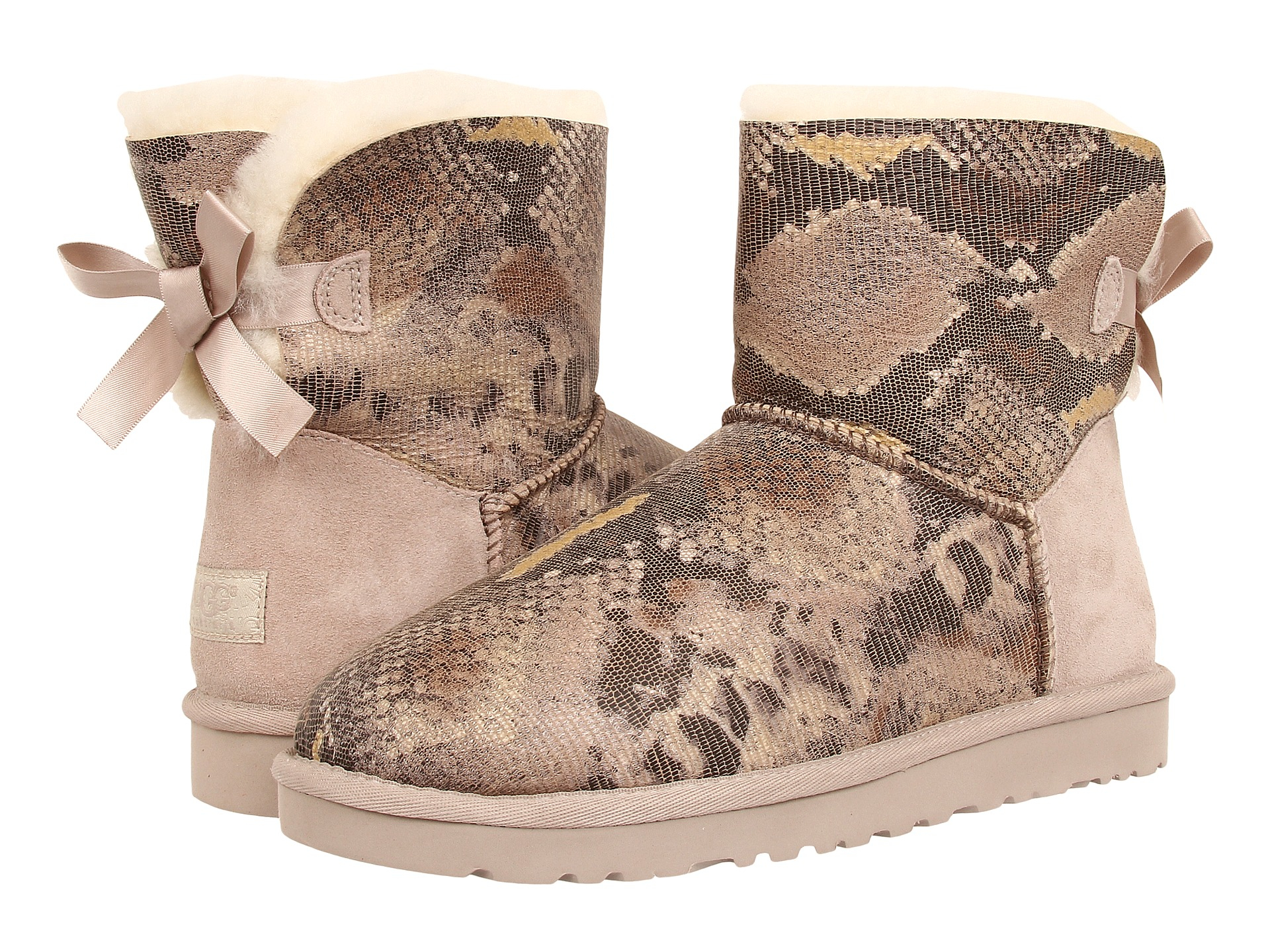 Ugg Mini Bailey Bow Snake In Metallic | Lyst