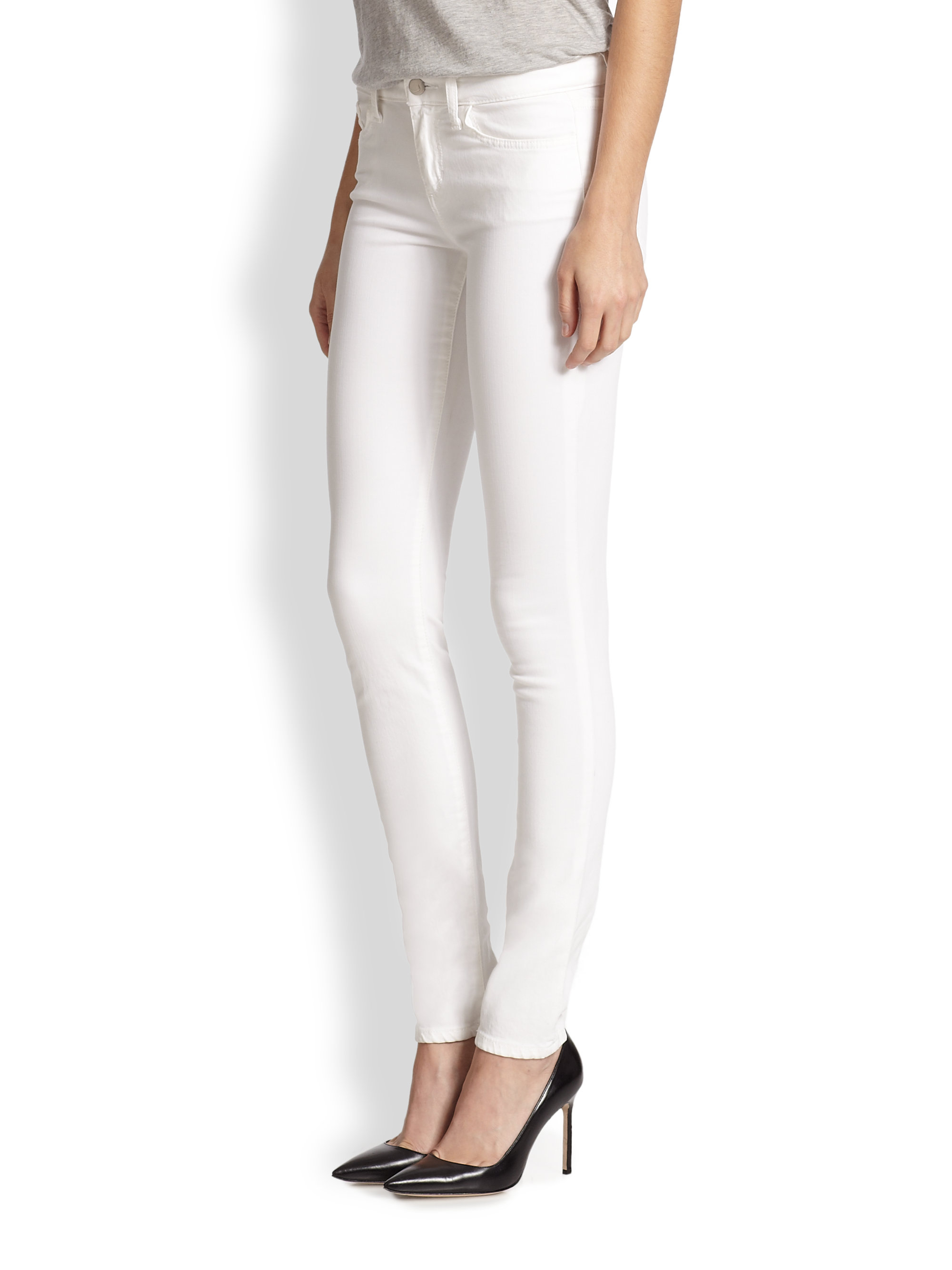 Joe's jeans Annie Stay Spotless Skinny Jeans in White Lyst